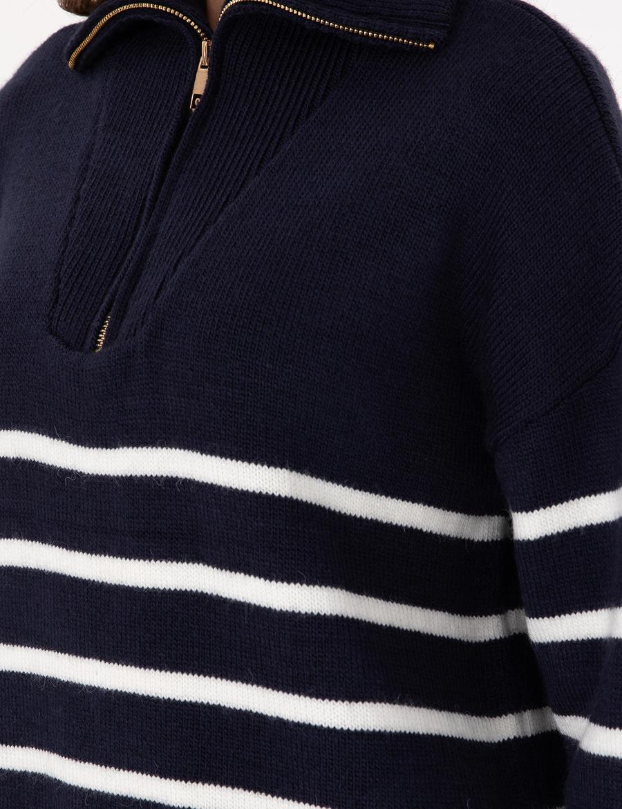 Lacivert Comfort Fit Kazak