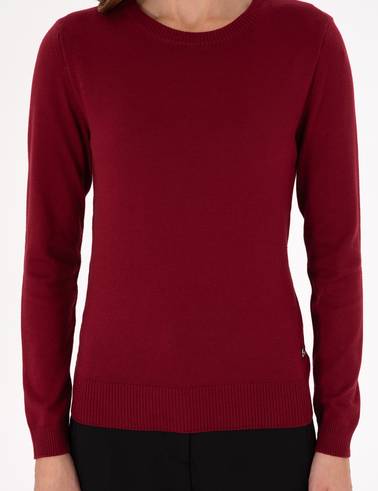 Bordo Slim Fit Basic Kazak
