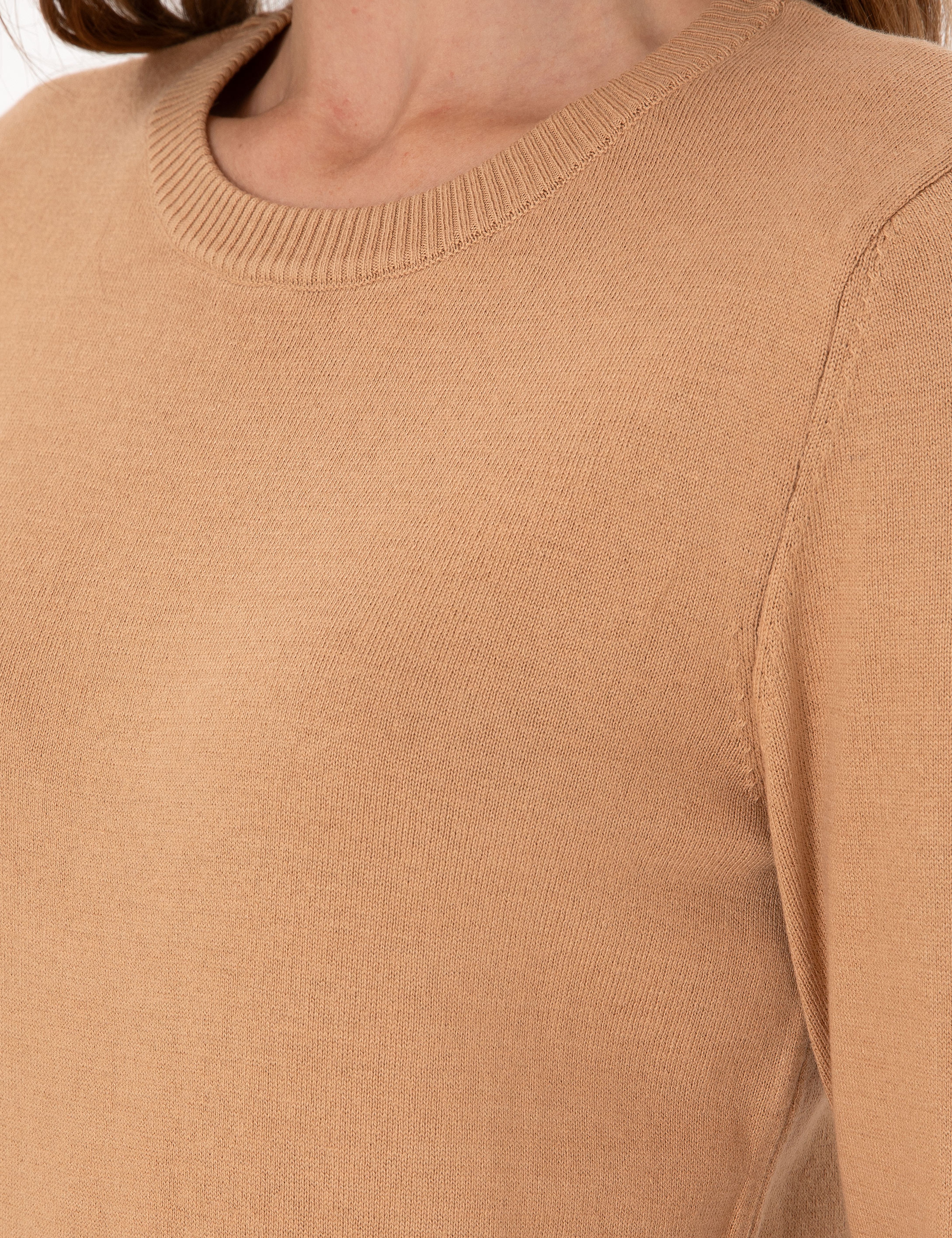 Camel Slim Fit Basic Kazak - Image 7