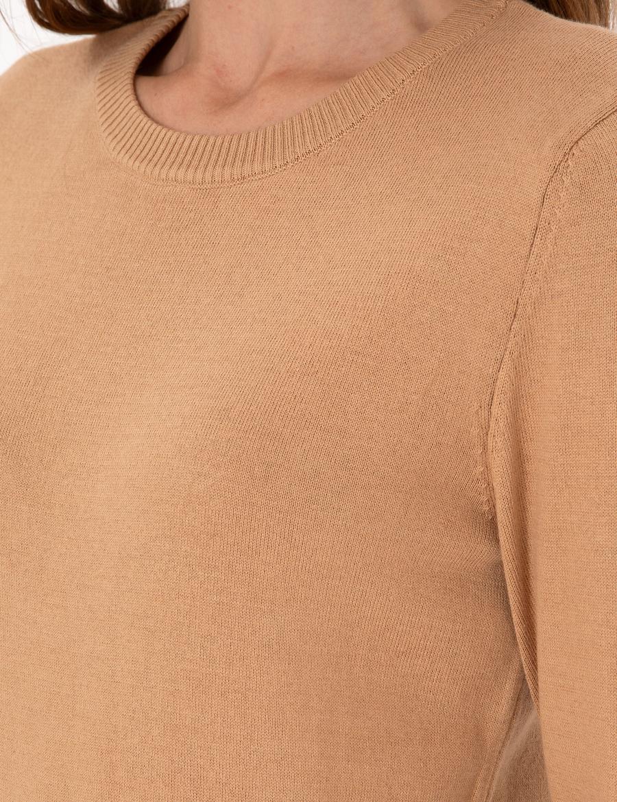 Camel Slim Fit Basic Kazak