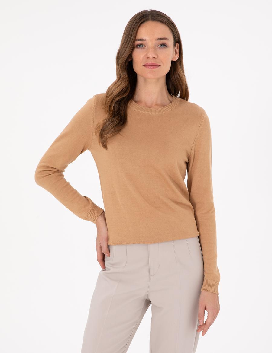 Camel Slim Fit Basic Kazak