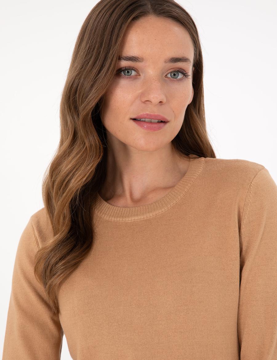 Camel Slim Fit Basic Kazak