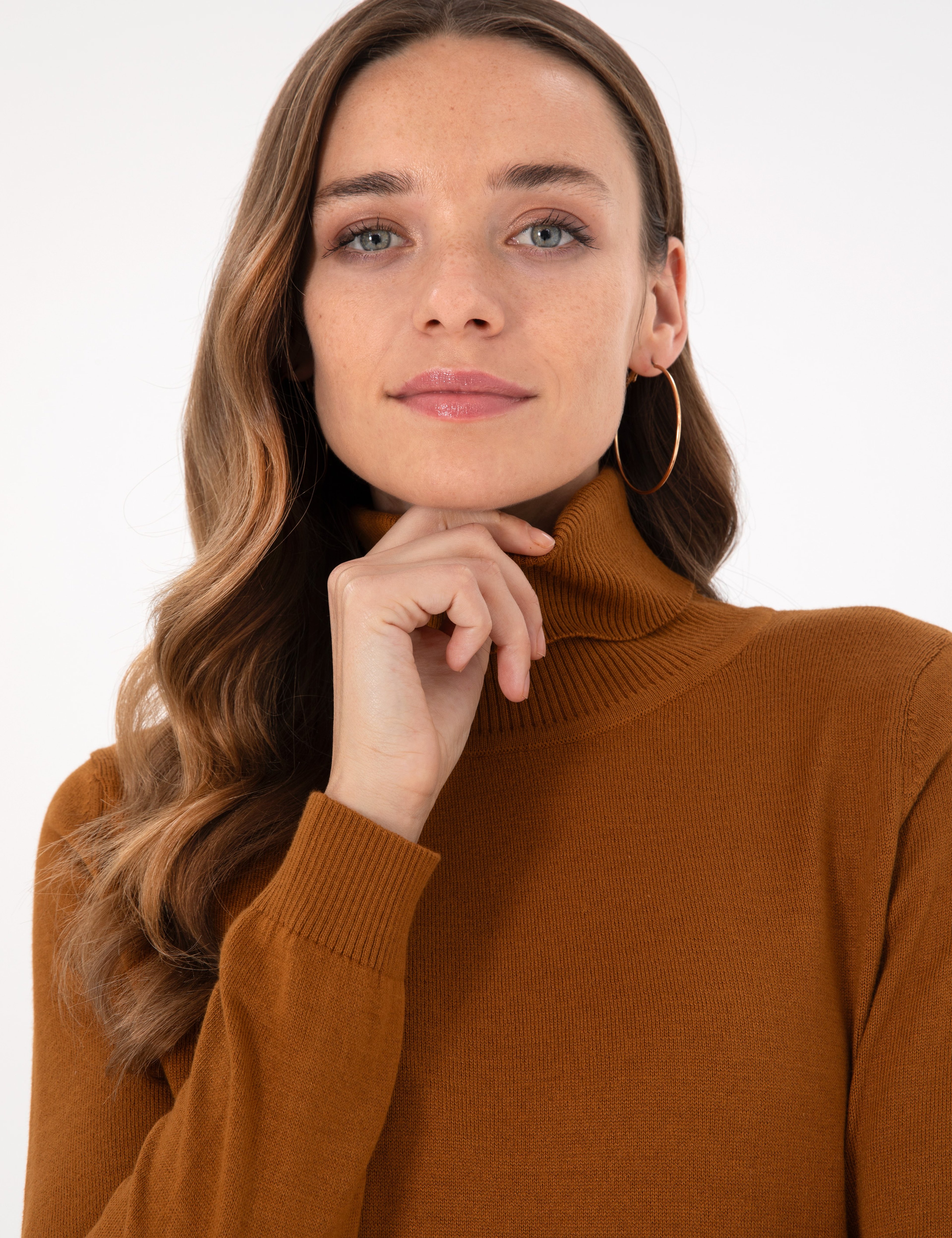 Coconut Slim Fit Balıkçı Yaka Basic Kazak