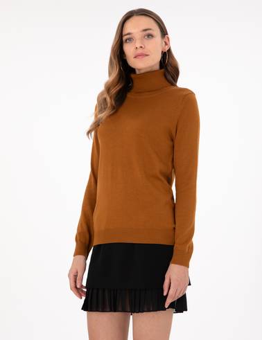 Coconut Slim Fit Balıkçı Yaka Basic Kazak