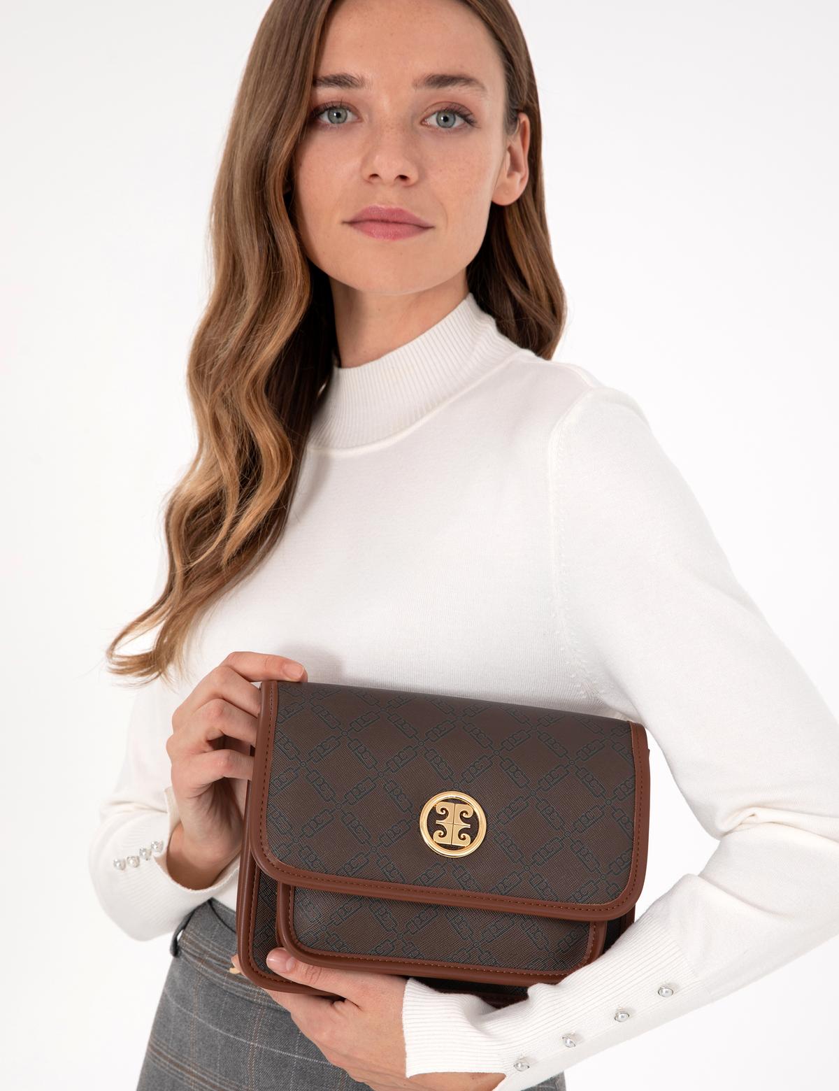 Kahverengi Omuz Çantası - 50304176001