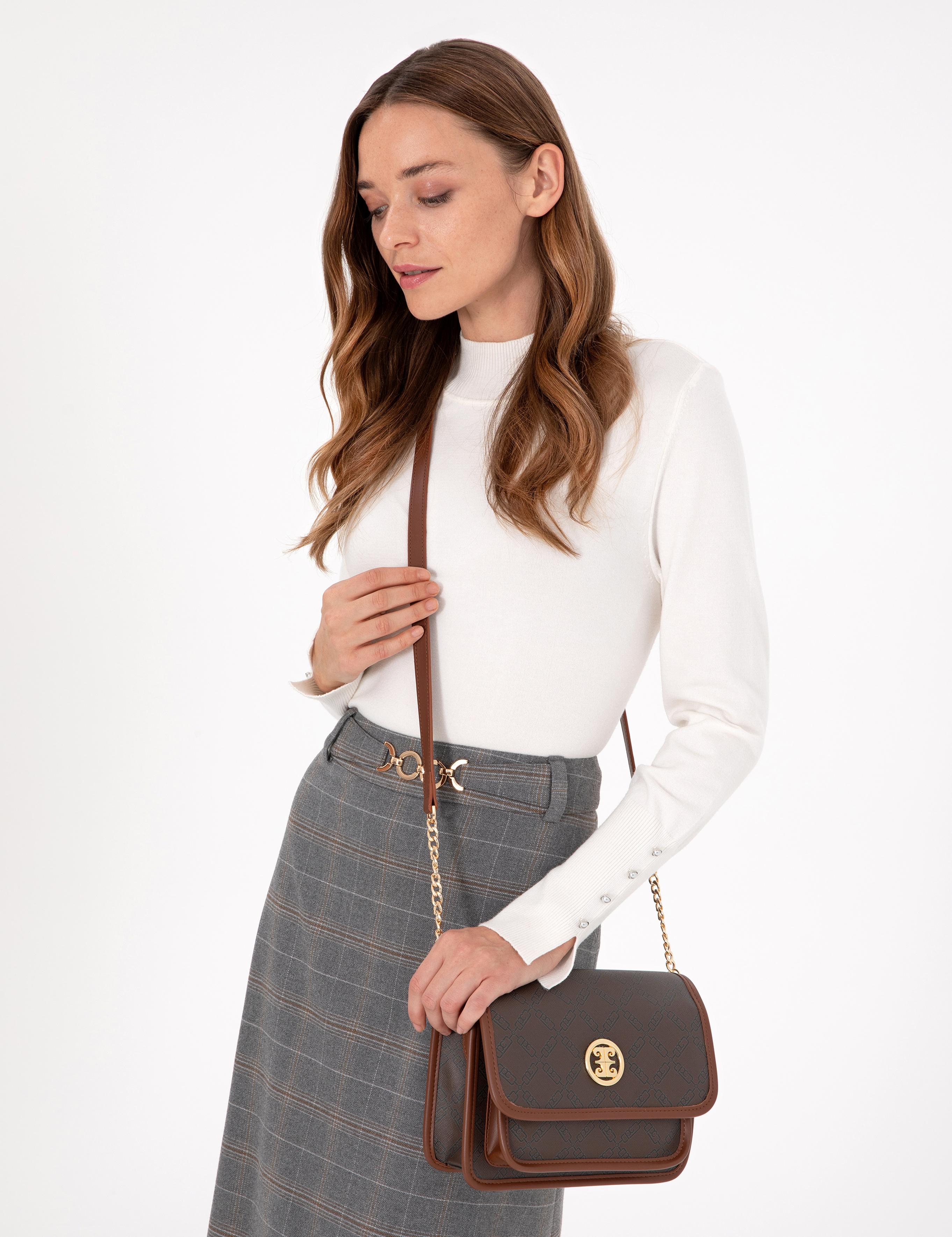 Kahverengi Omuz Çantası