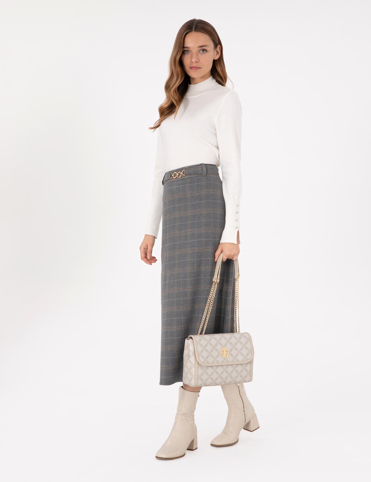 Beyaz Çapraz Çanta