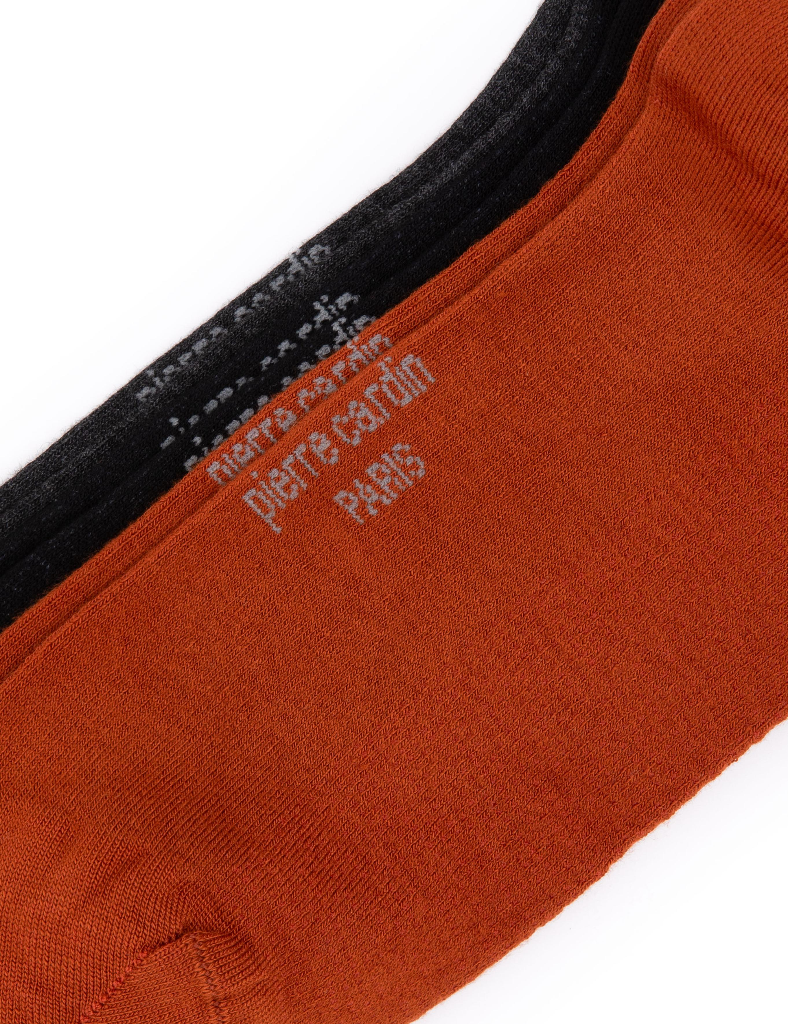 Erkek Bambu Karışımlı 3'lü Paket Turuncu Soket Basic Çorap