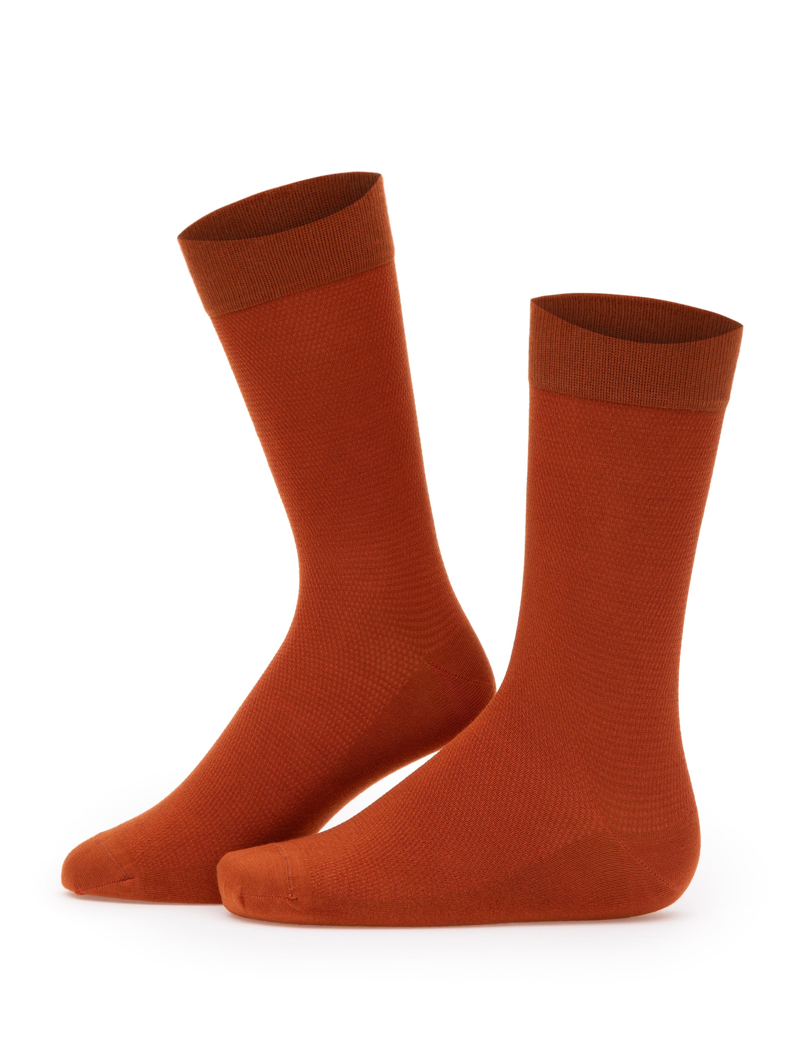 Erkek Bambu Karışımlı 3'lü Paket Turuncu Soket Basic Çorap