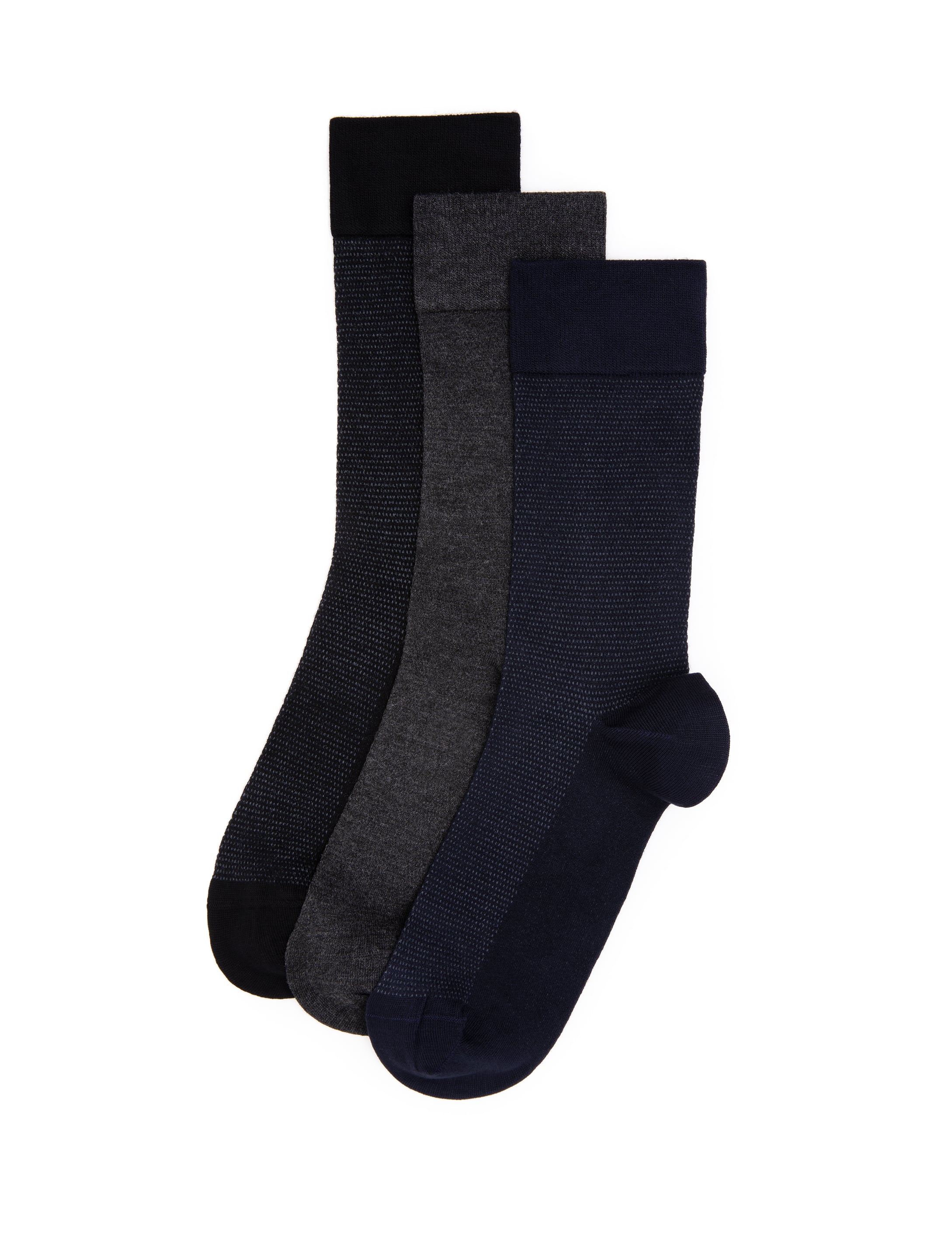 Erkek Bambu Karışımlı 3'lü Paket Lacivert Soket Basic Çorap