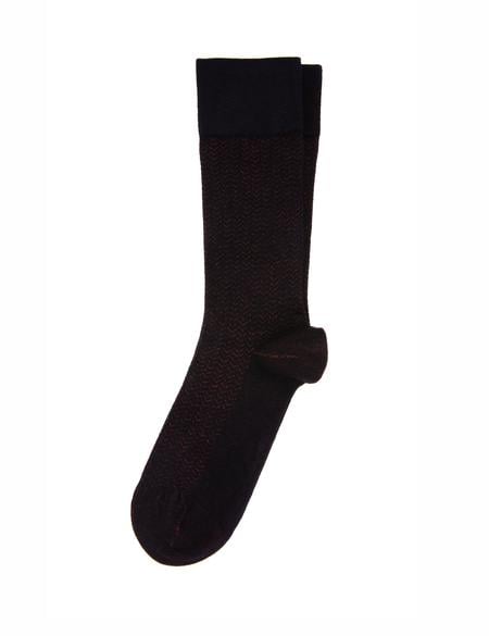 Erkek Bambu Karışımlı Bordo Soket Desenli Çorap - 50304462006