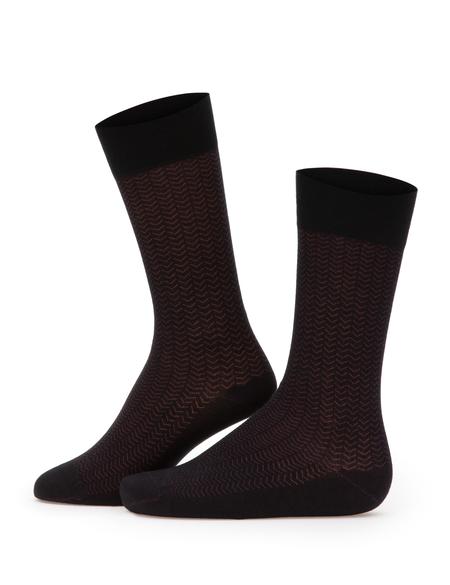 Erkek Bambu Karışımlı Bordo Soket Desenli Çorap - 50304462006