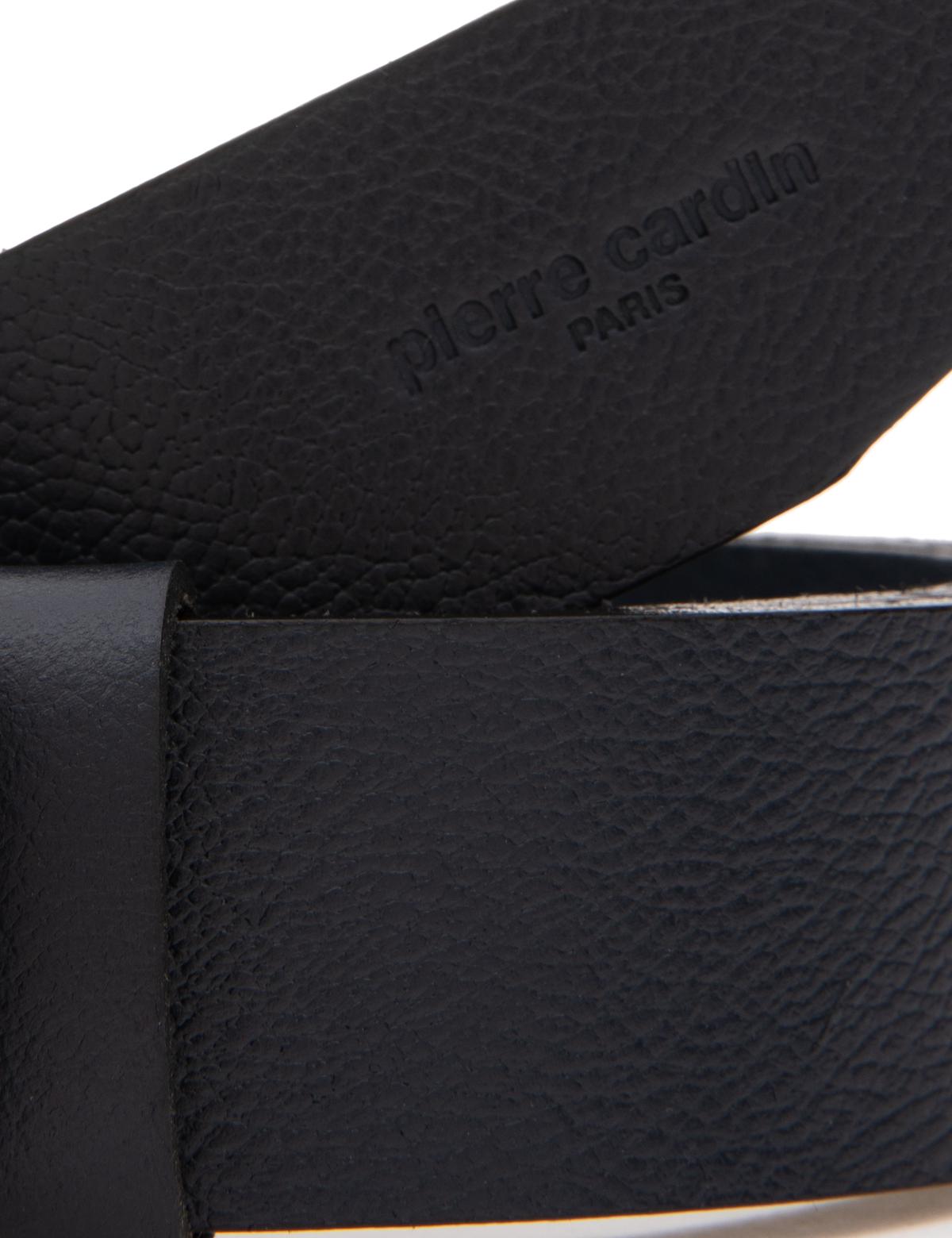 Lacivert %100 Deri Denim Kemer - 50305128011