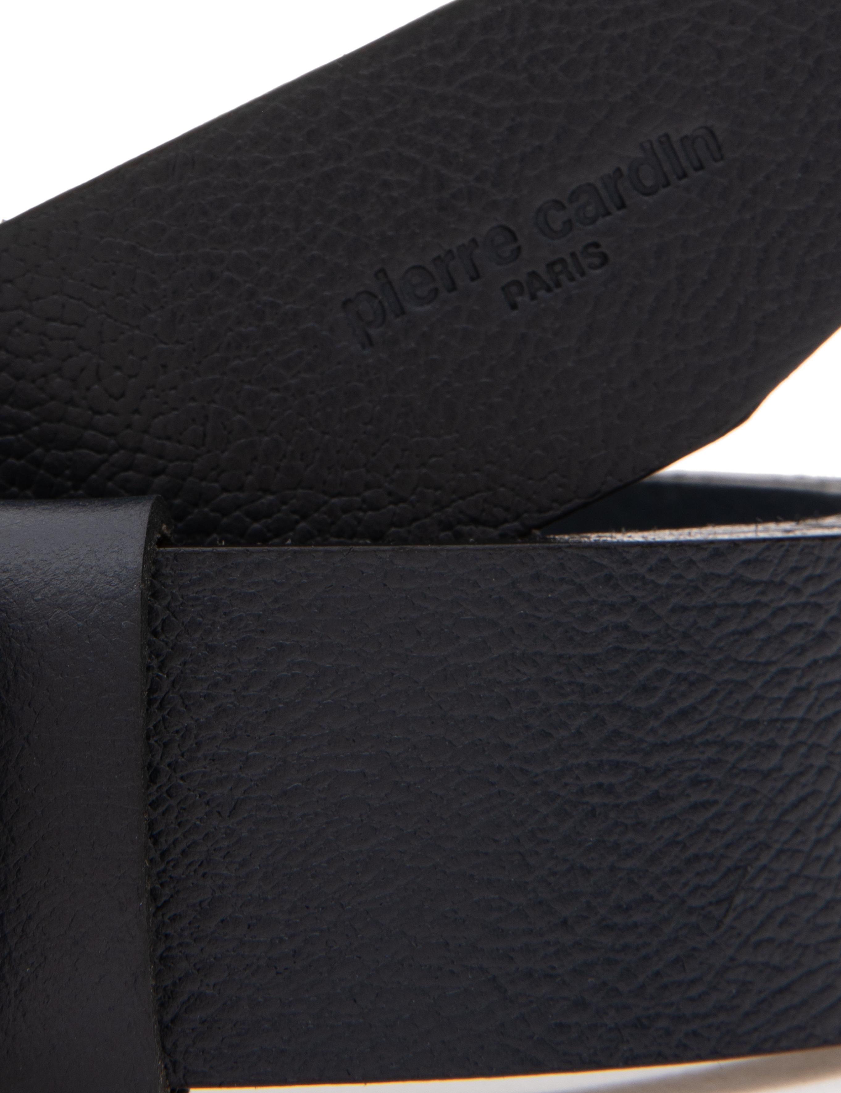 Lacivert %100 Deri Denim Kemer