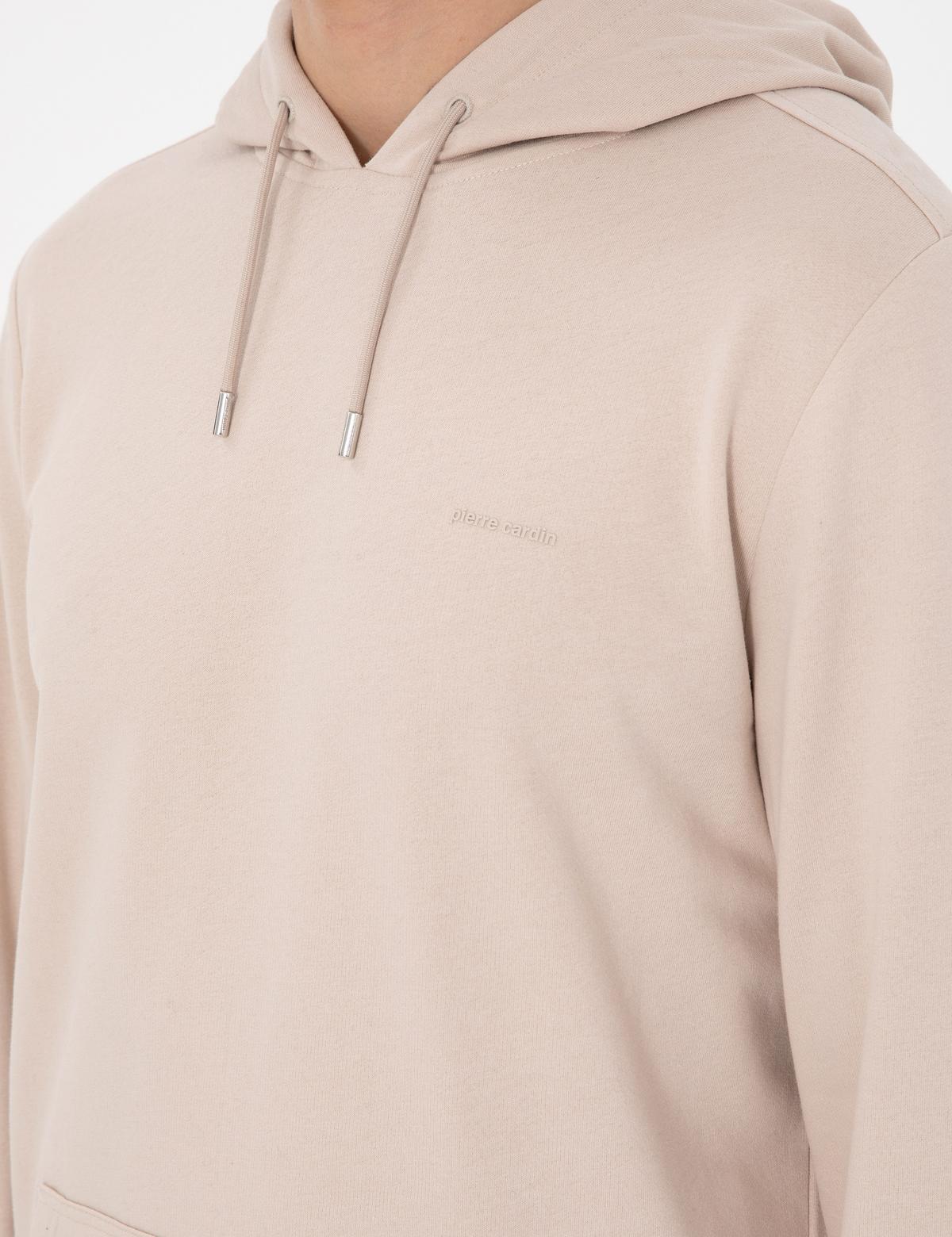 Taş Regular Fit Kapüşonlu İçi Polarlı Sweatshirt - 50298987036