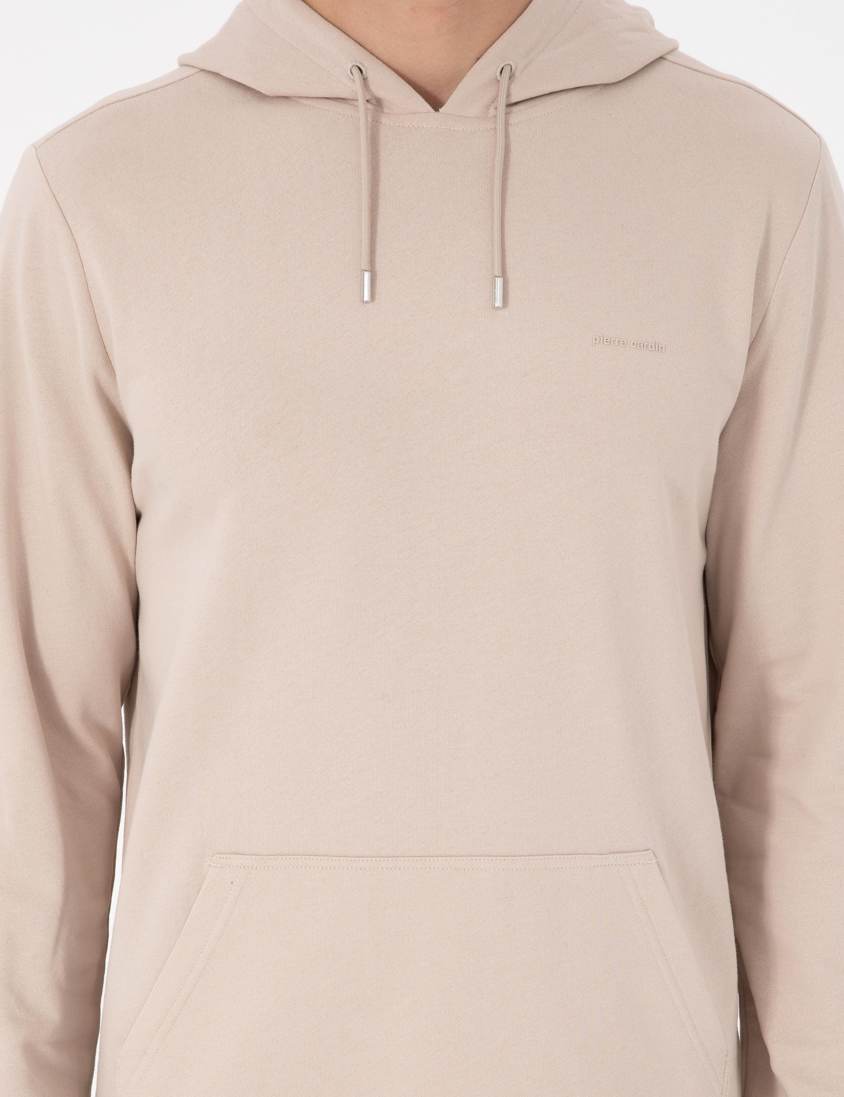 Taş Regular Fit Kapüşonlu İçi Polarlı Sweatshirt