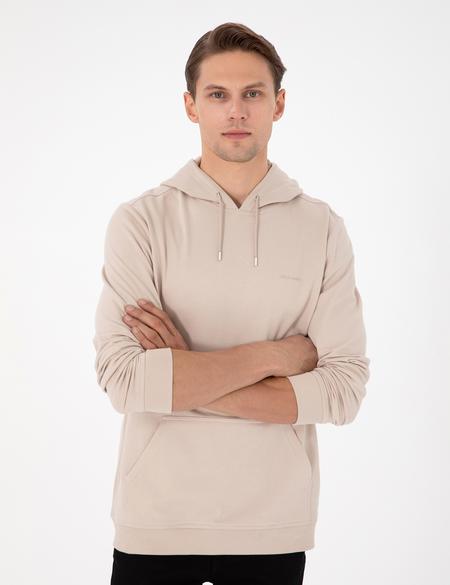 Taş Regular Fit Kapüşonlu İçi Polarlı Sweatshirt - 50298987036
