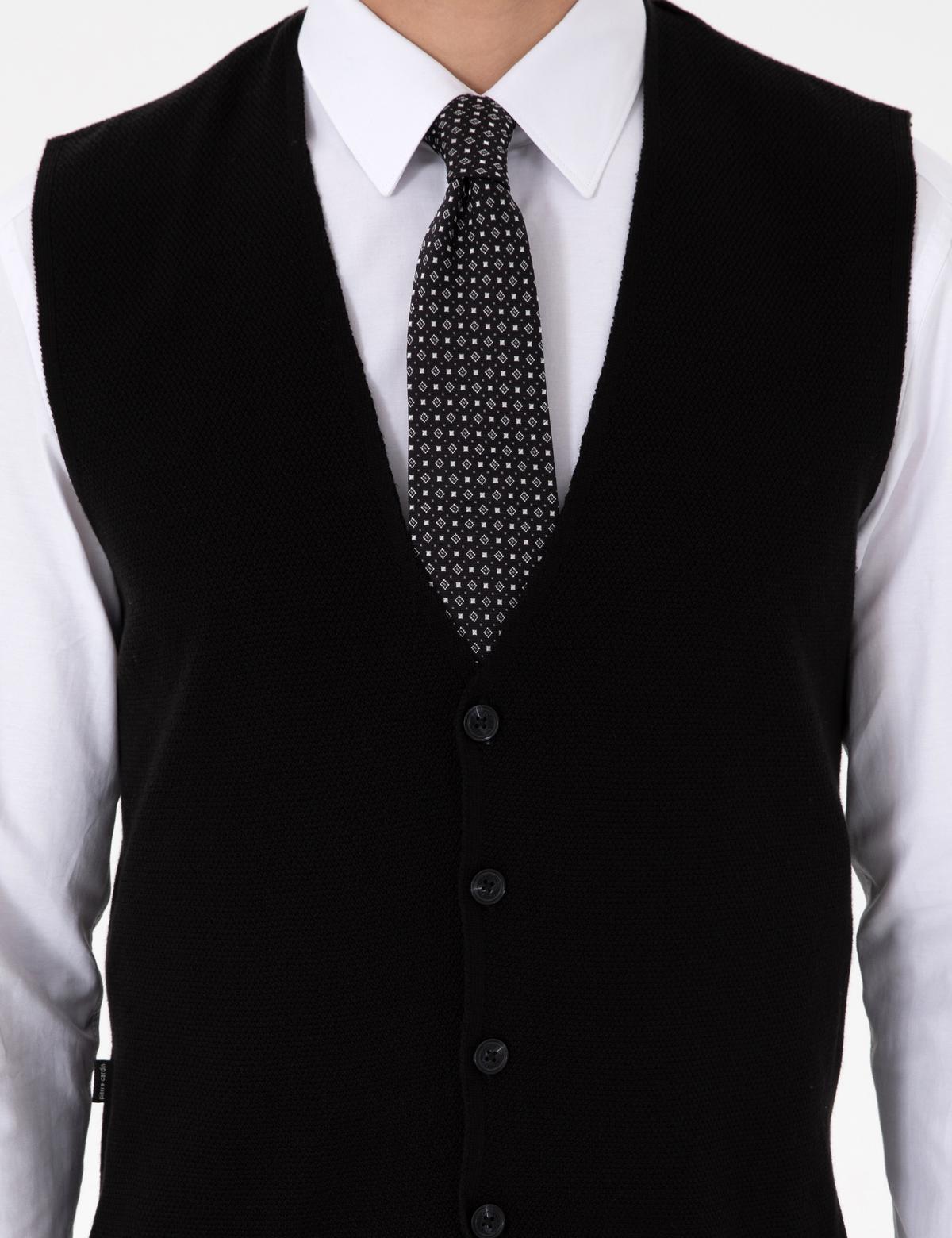 Siyah Triko Yelek - 50300522018