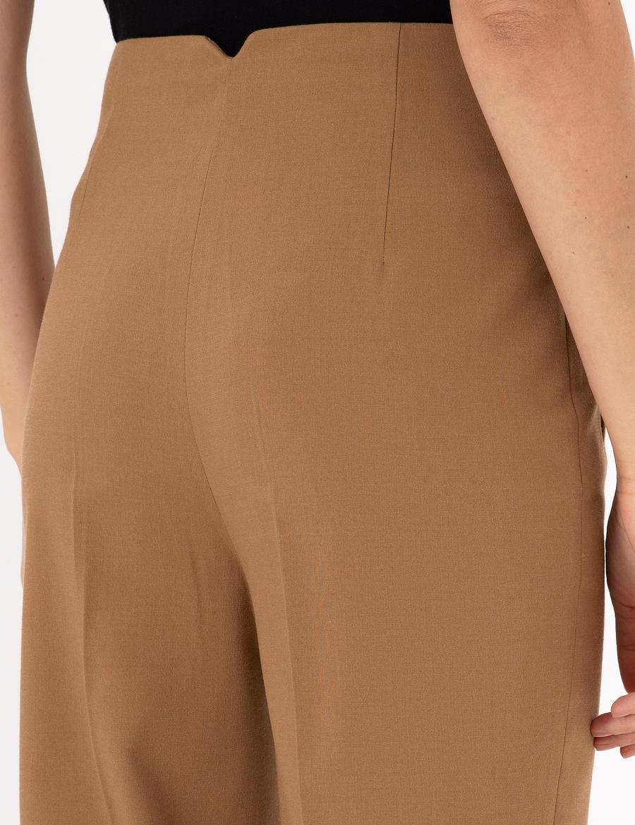 Bej Carrot Fit Kumaş Pantolon