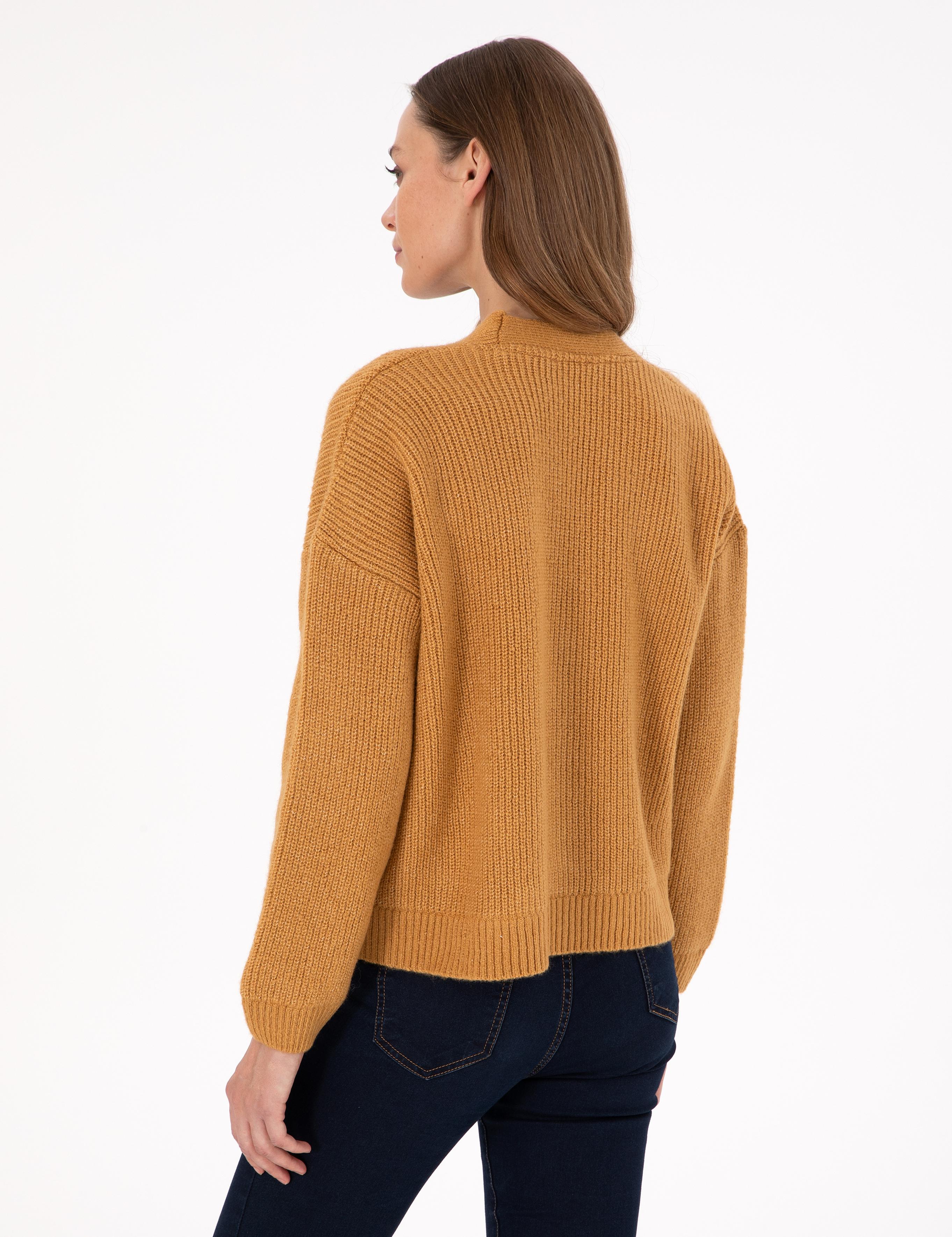 Camel Comfort Fit Triko Hırka