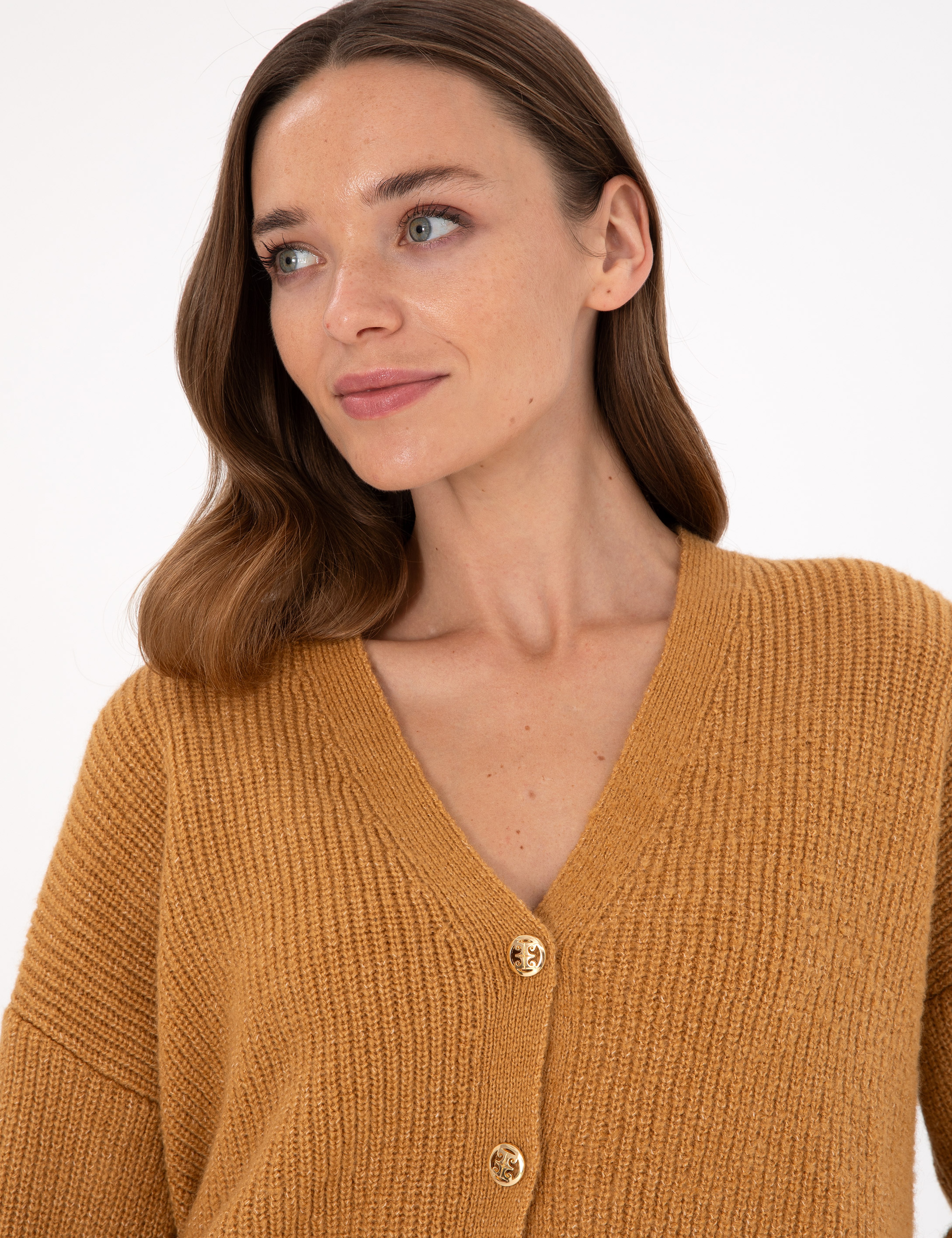 Camel Comfort Fit Triko Hırka