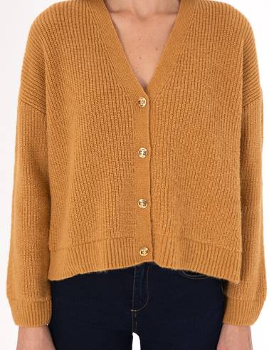 Camel Comfort Fit Triko Hırka