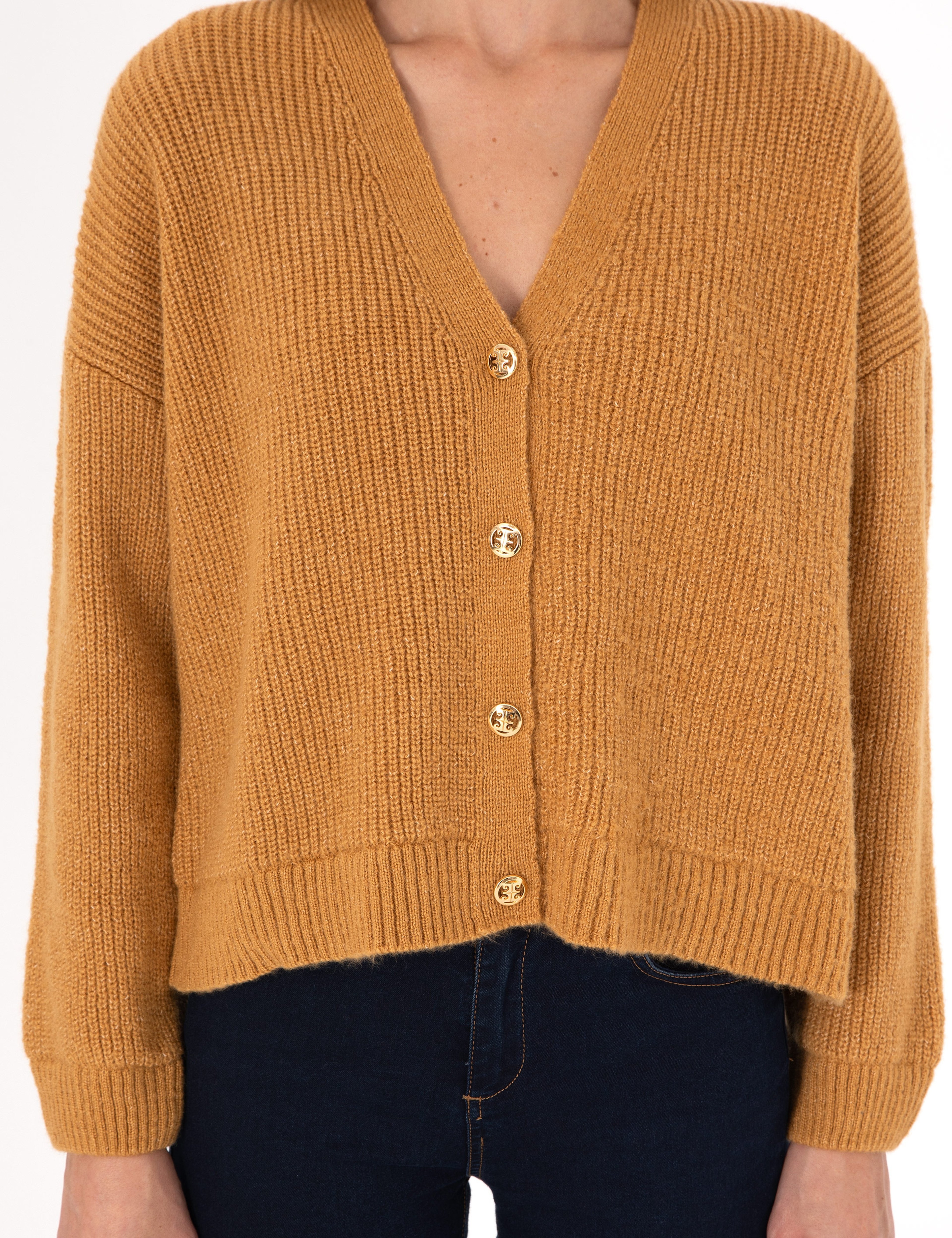 Camel Comfort Fit Triko Hırka - Image 6