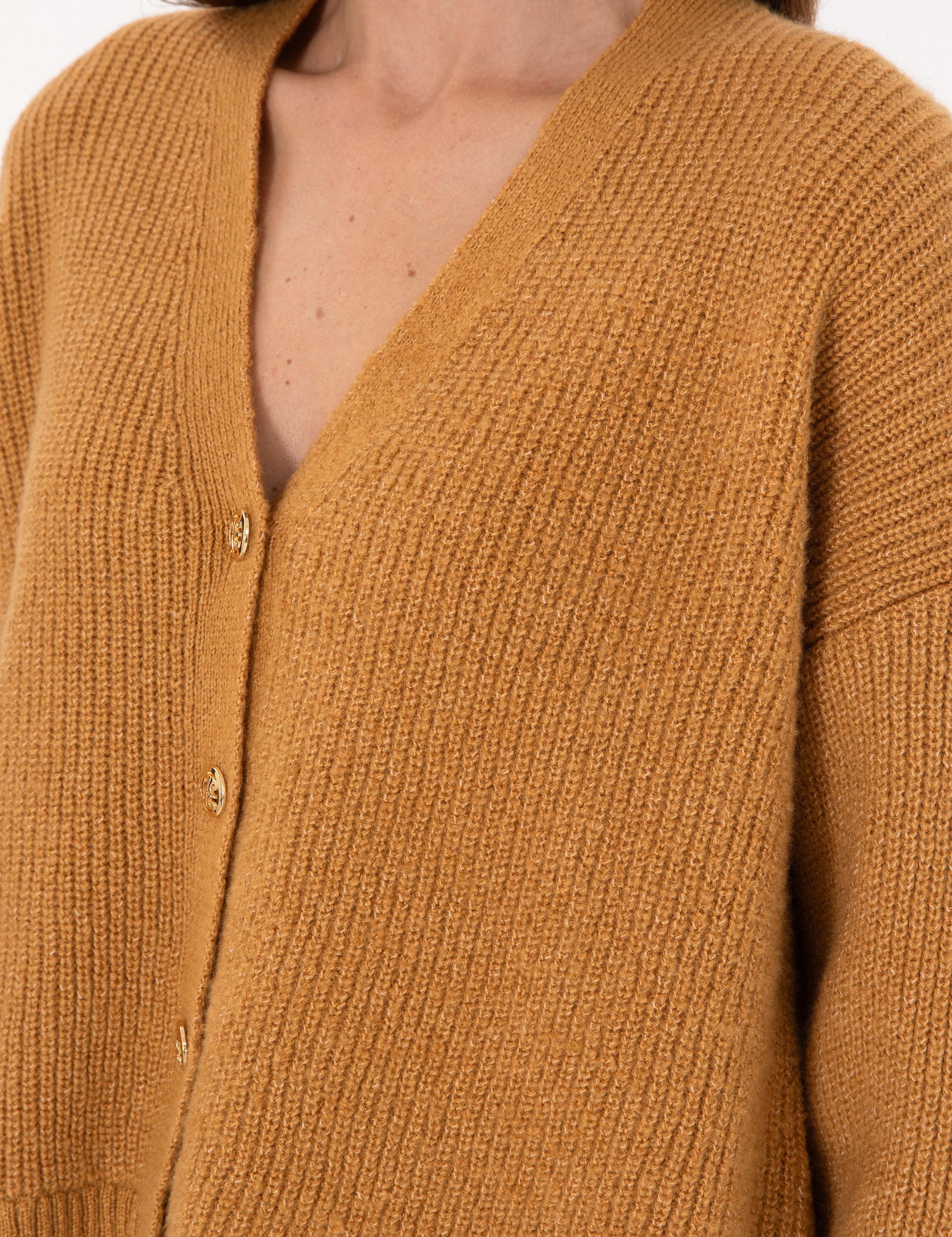 Camel Comfort Fit Triko Hırka