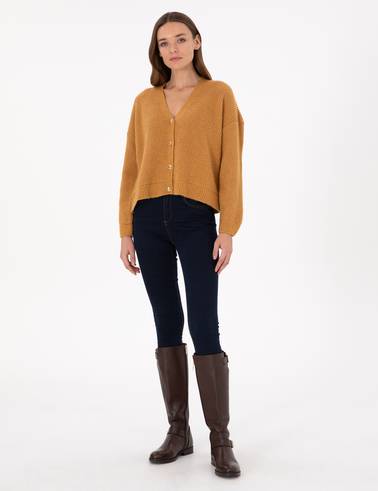 Camel Comfort Fit Triko Hırka