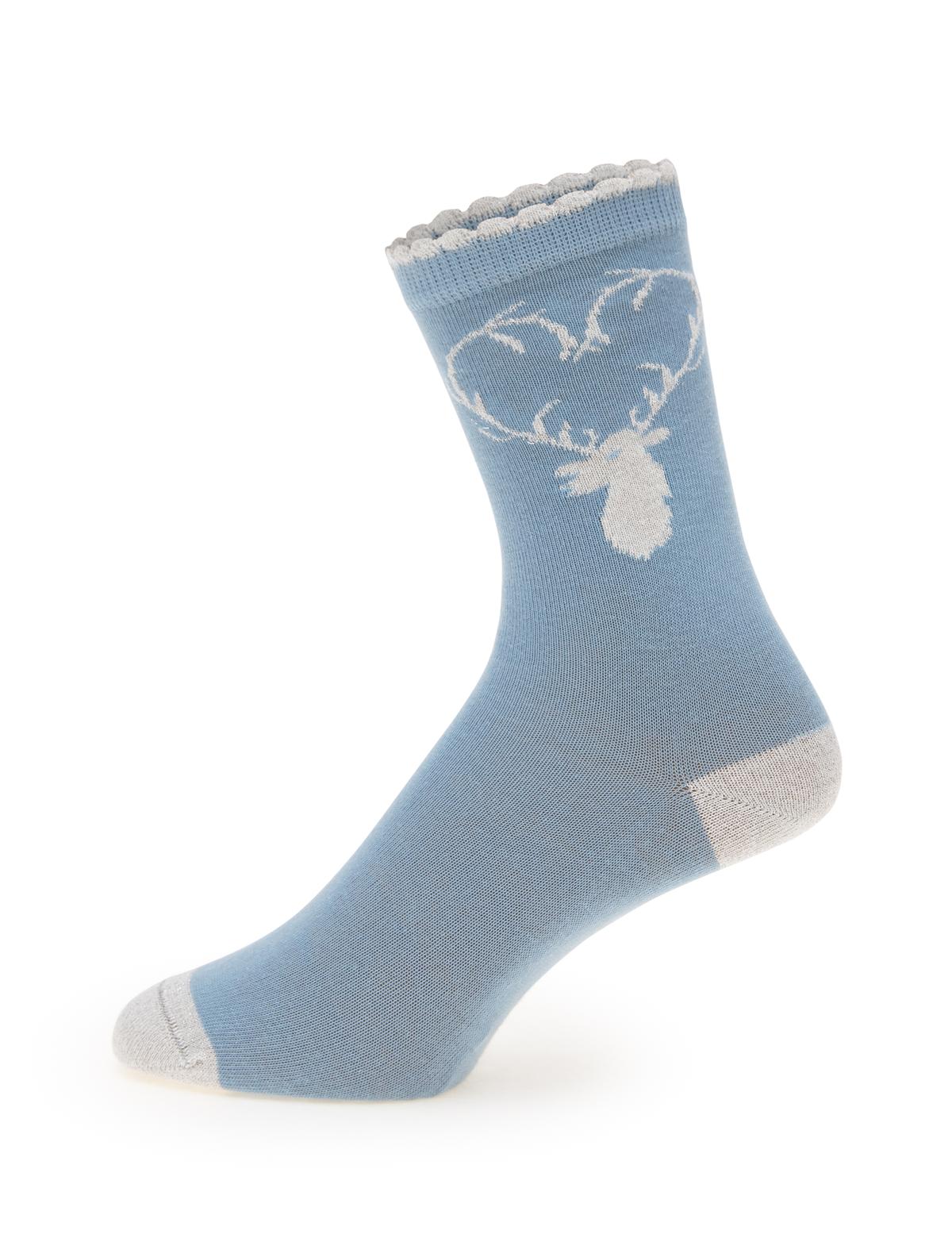 Kadın Mavi 2'li Soket Çorap - 50301646002