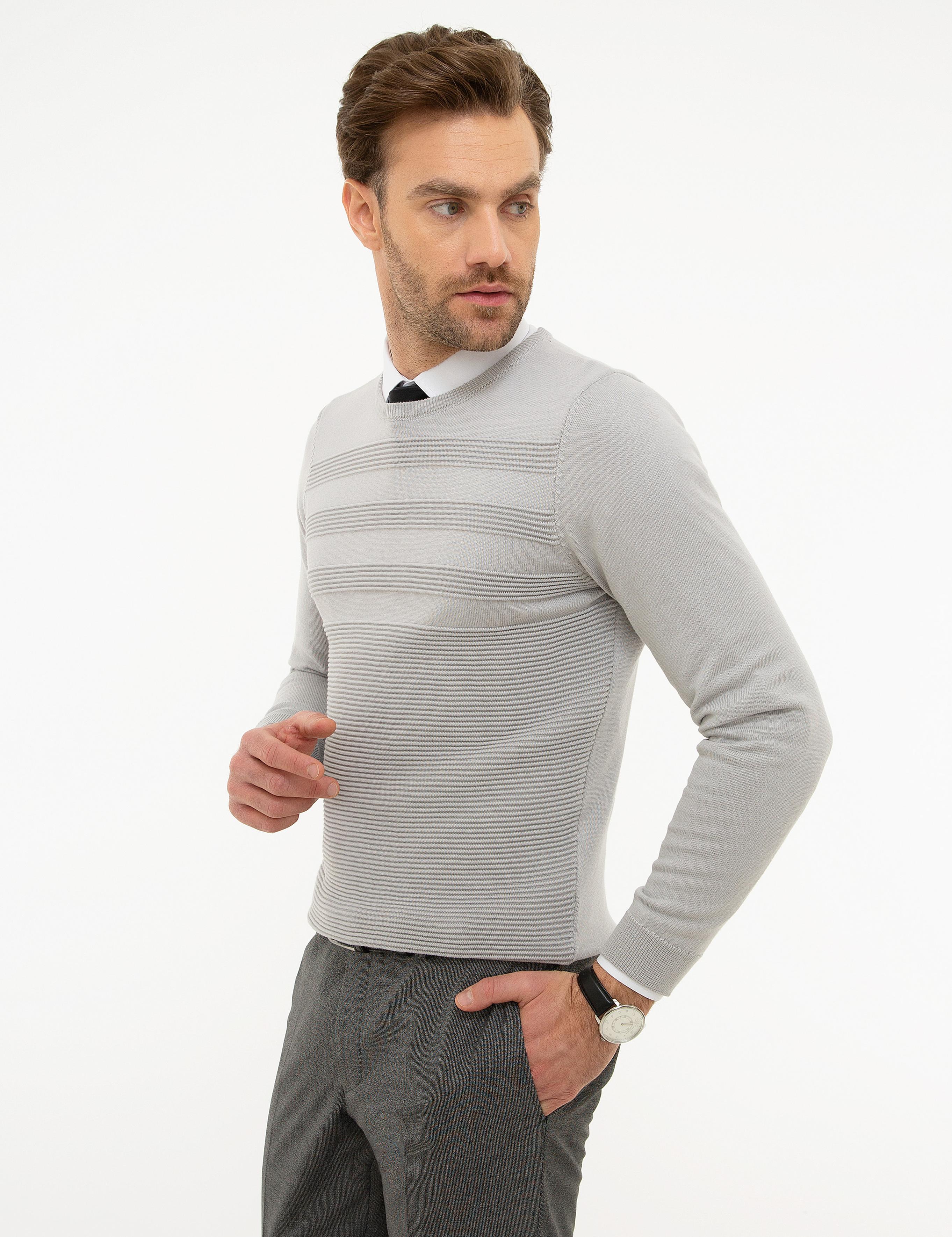 Taş Slim Fit Triko Kazak