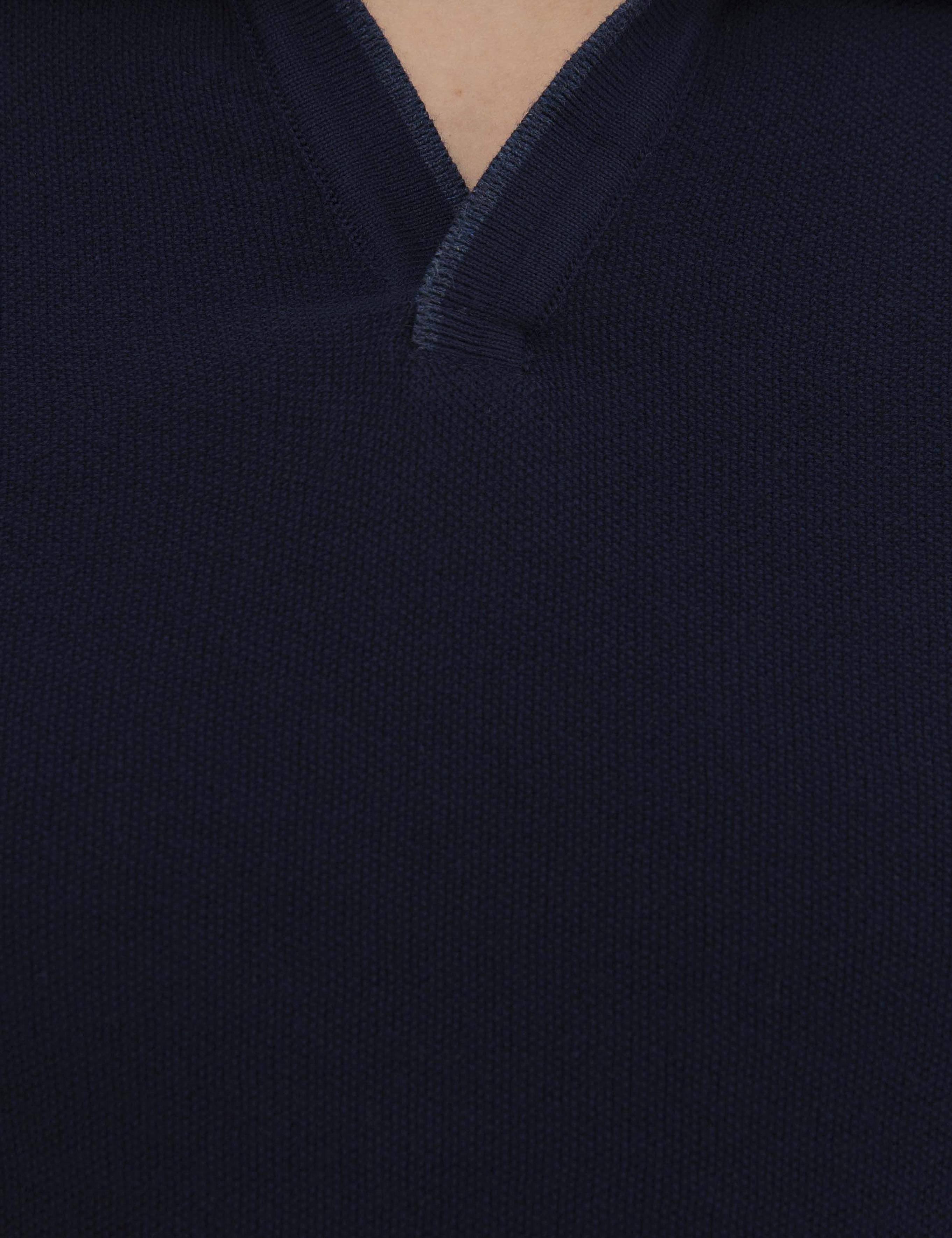 Lacivert Slim Fit Polo Yaka Triko Tişört