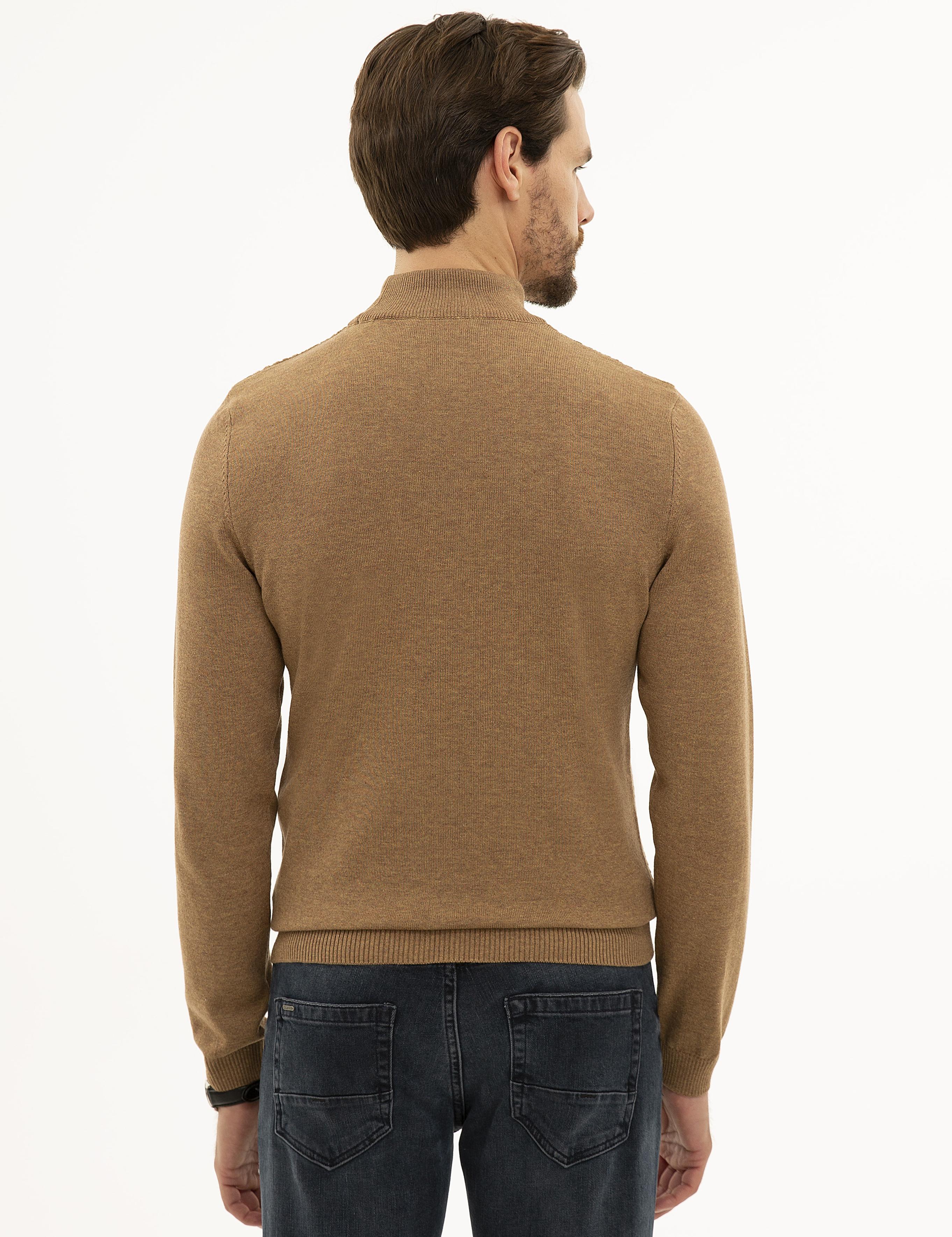 Camel Melanj Slim Fit Kazak