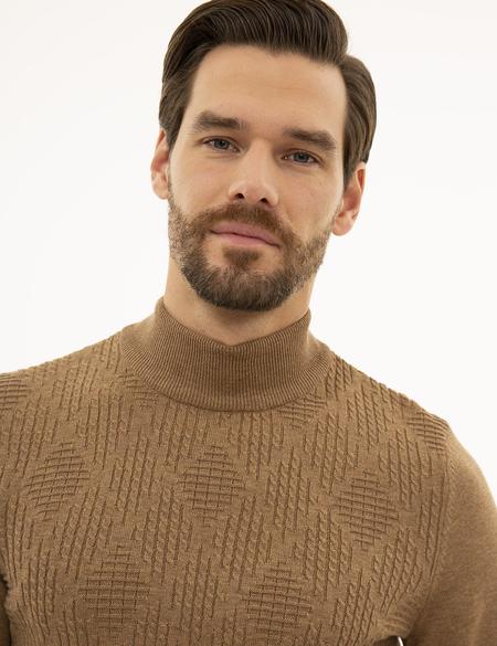 Camel Melanj Slim Fit Kazak - 50230090013