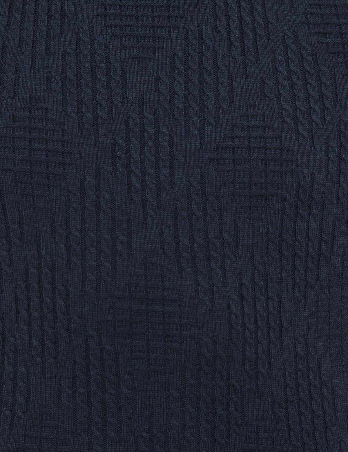 Lacivert Melanj Slim Fit Kazak - 50230090003