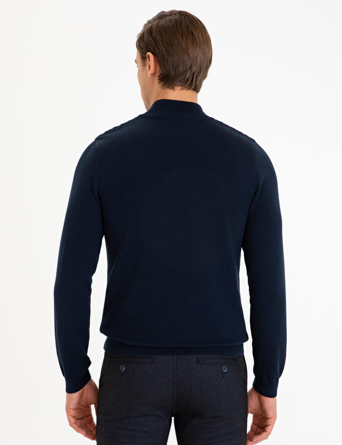 Lacivert Slim Fit Kazak - 50227831024