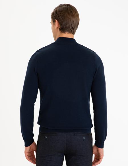 Lacivert Slim Fit Kazak - 50227831024