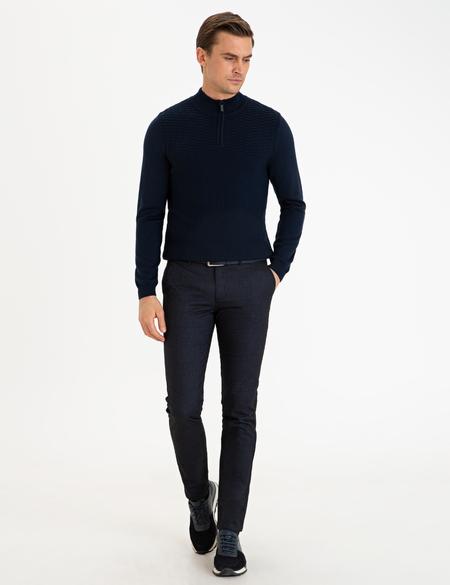 Lacivert Slim Fit Kazak - 50227831024