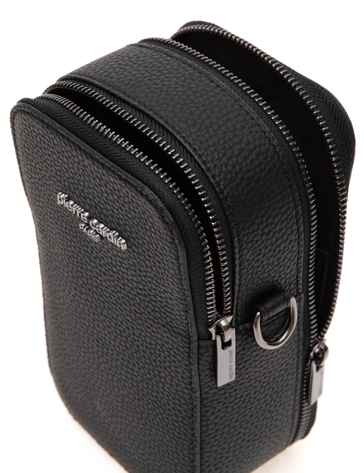 Erkek Siyah %100 Deri Omuz Çantası - 50296106001