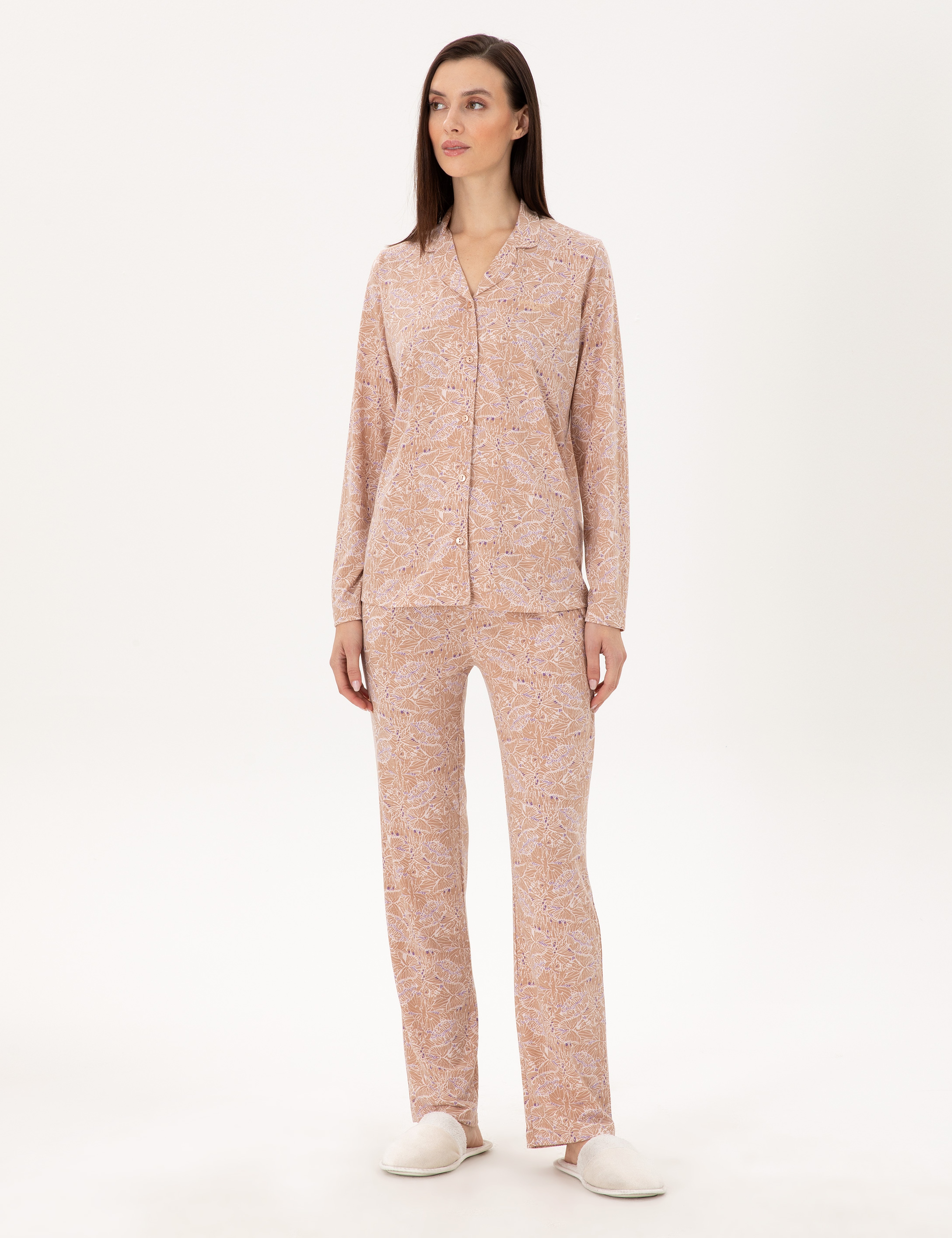 Vizon Gömlek Pijama Takımı