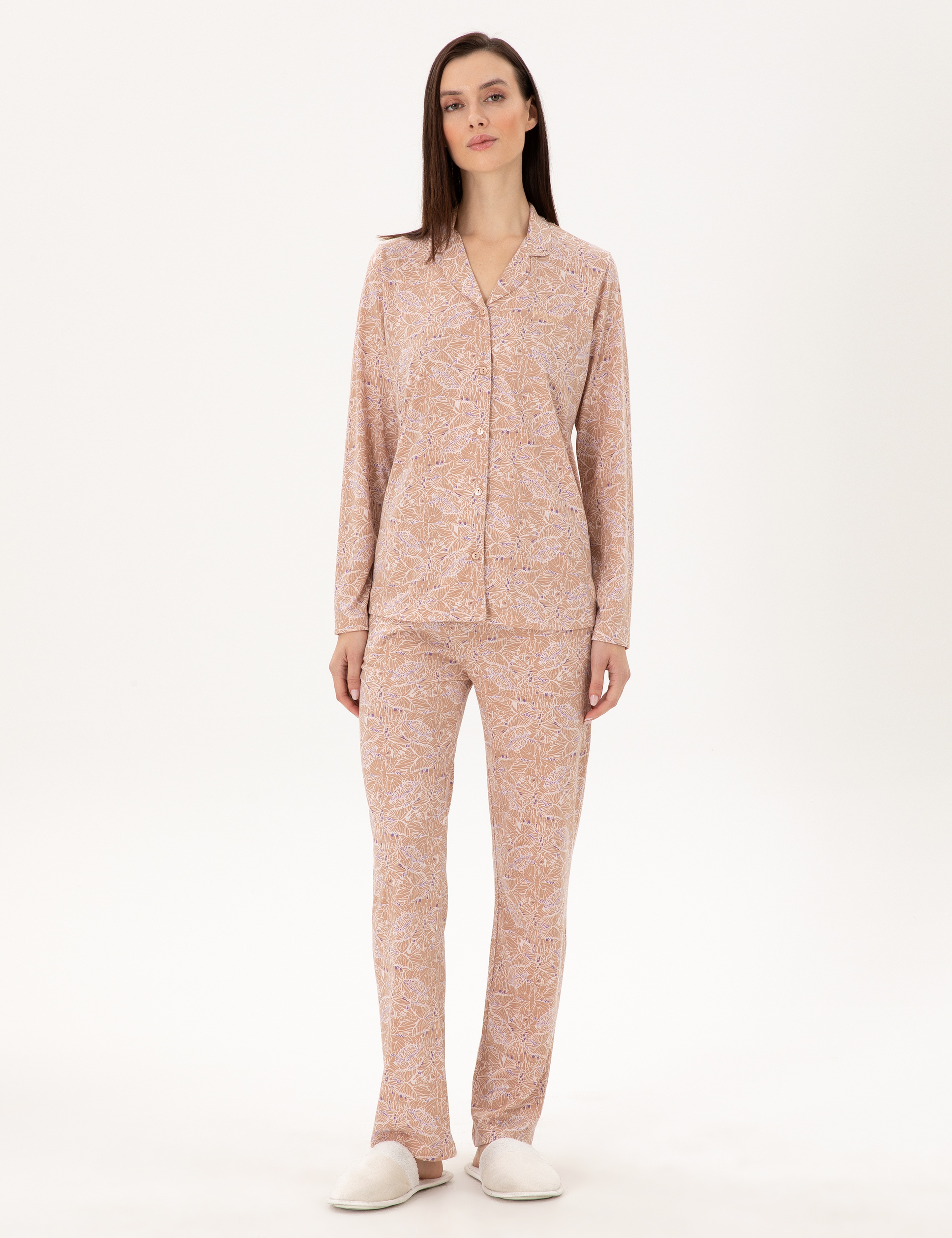 Vizon Gömlek Pijama Takımı - Image 1