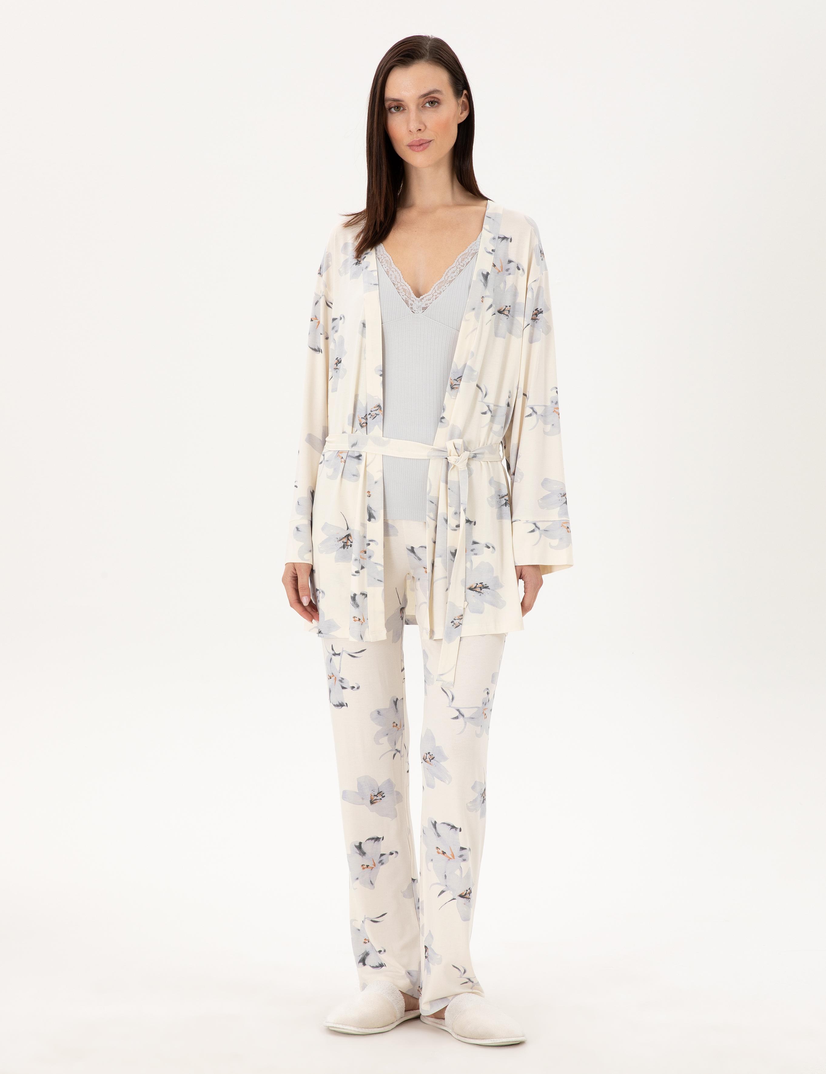 Mavi 3'lü Pijama Takımı