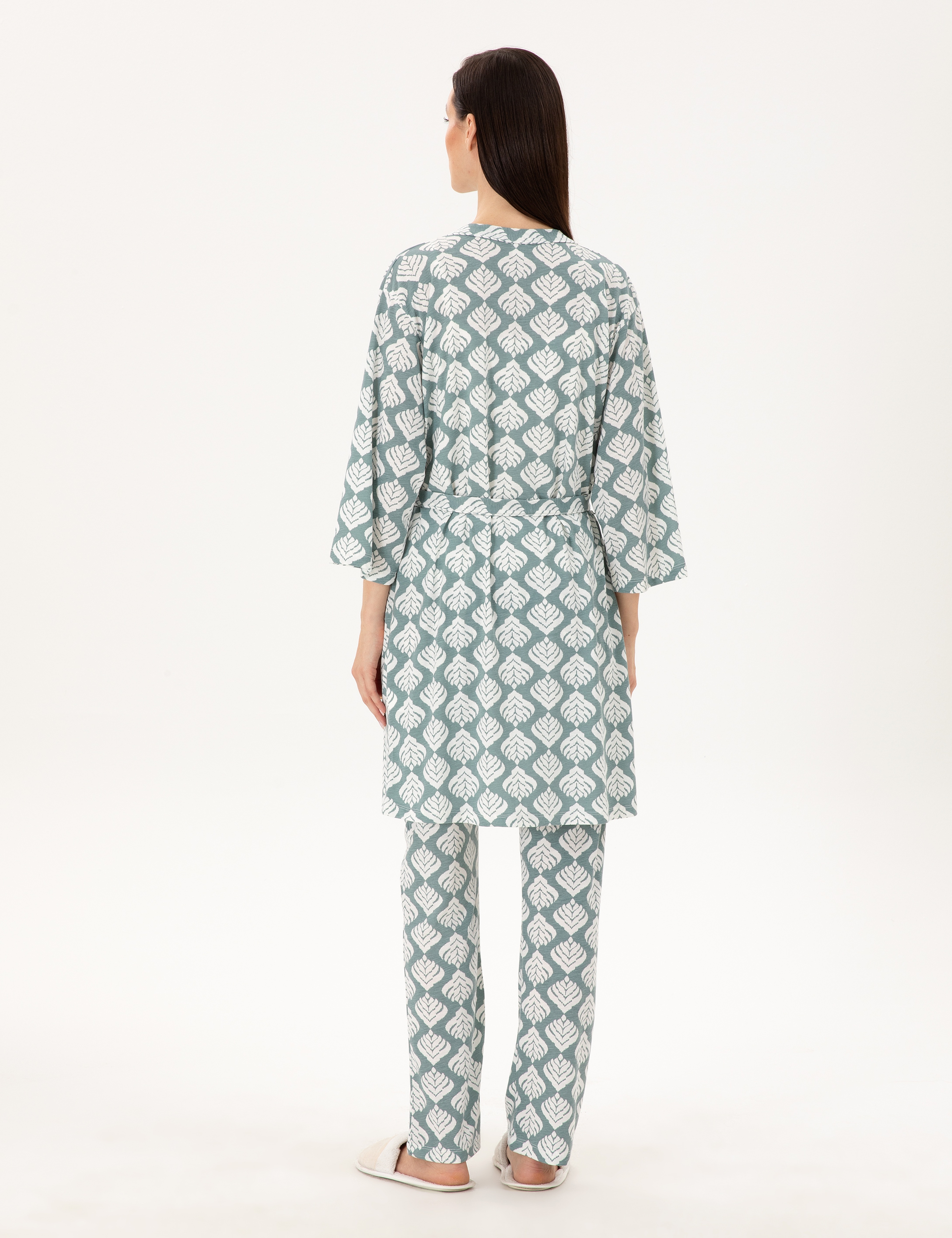 Krem 3'lü Pijama Takımı - Image 6