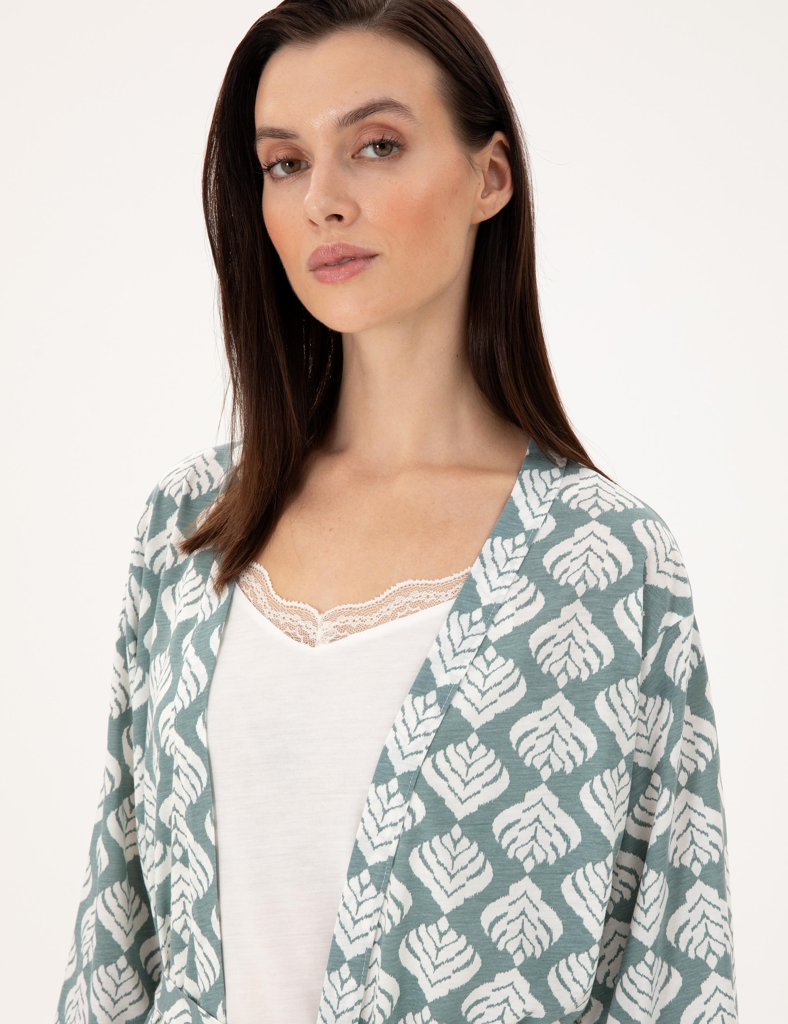 Krem 3'lü Pijama Takımı