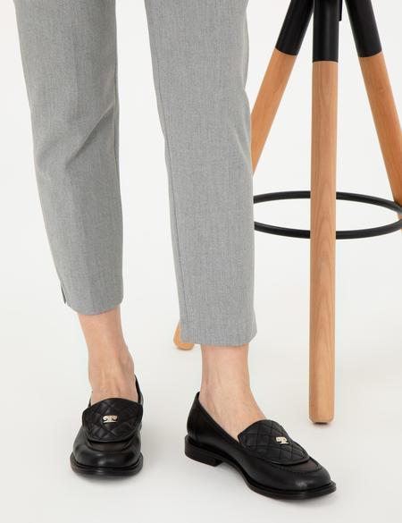 Siyah Casual Deri Ayakkabı - 50296084002