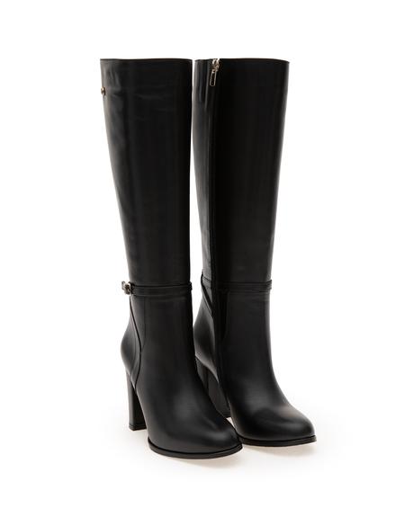 Siyah Topuklu Çizme - 50295880001