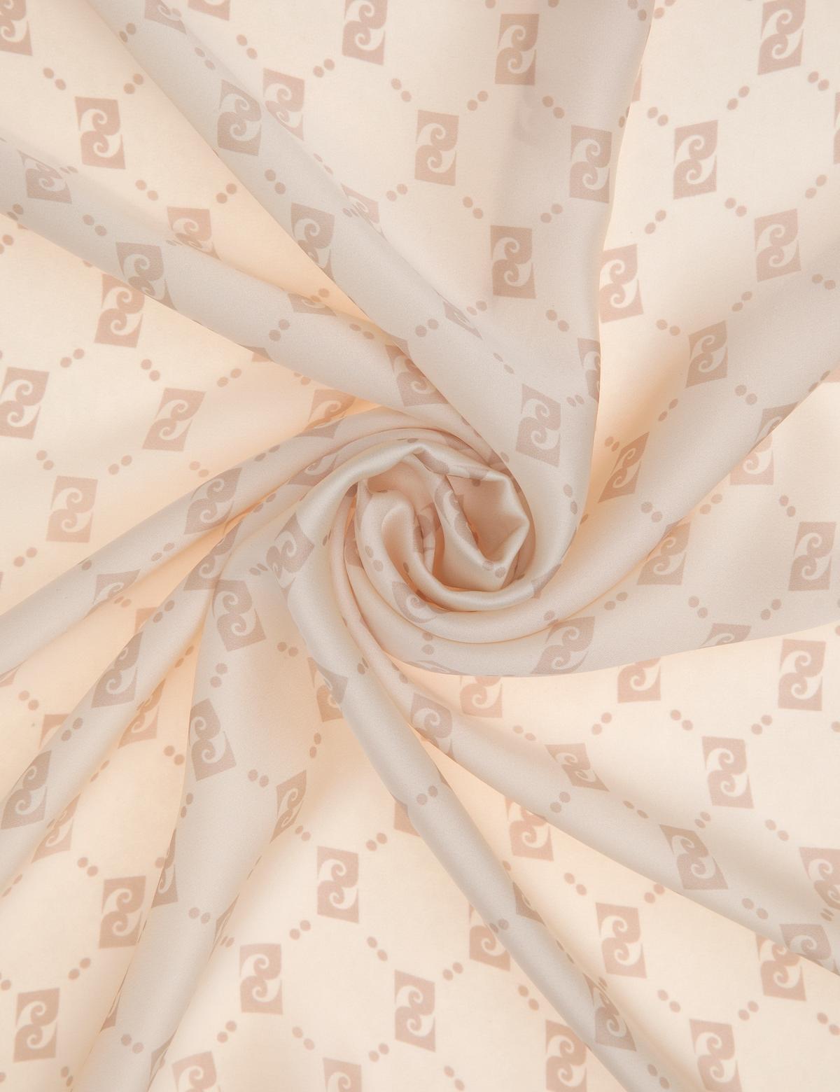 Kahverengi İpek Eşarp - 50307816002