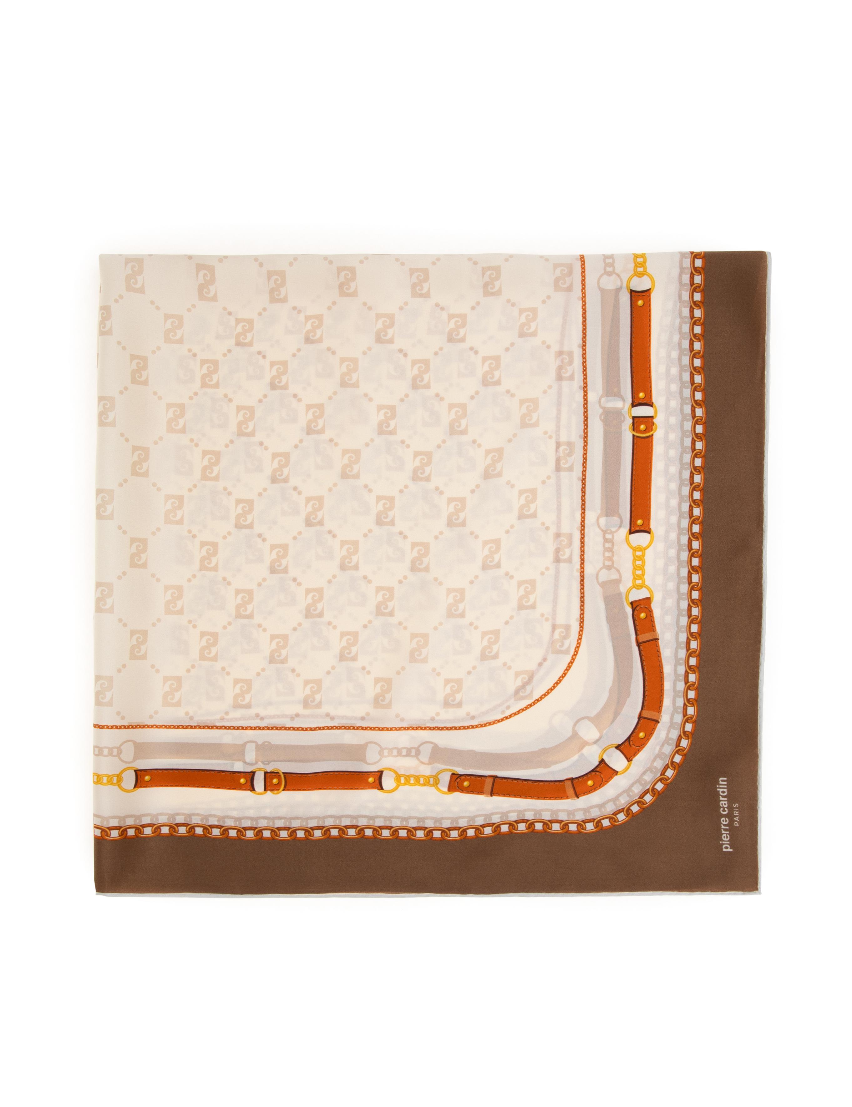 Kahverengi İpek Eşarp