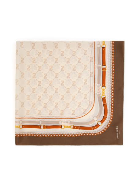 Kahverengi İpek Eşarp - 50307816002