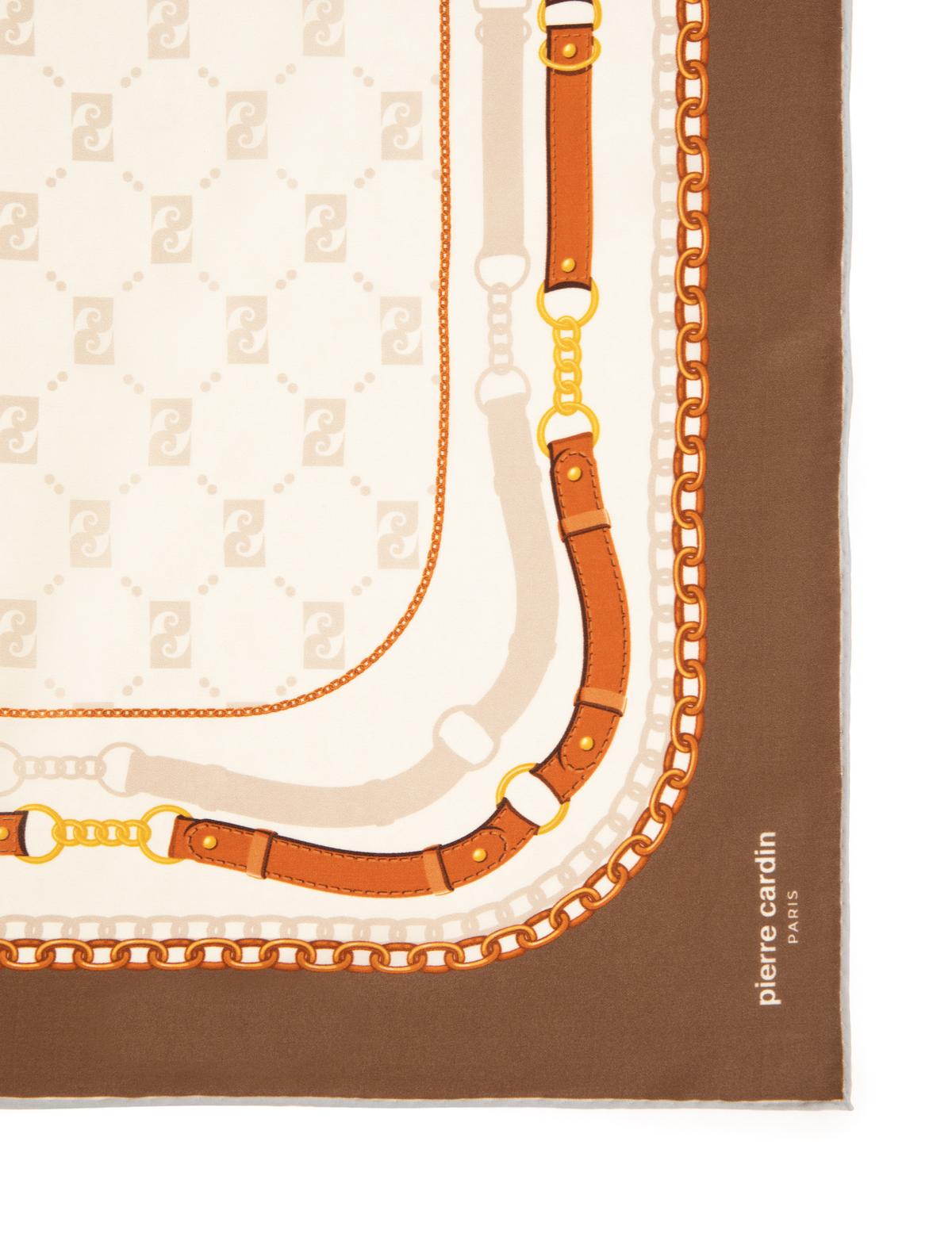 Kahverengi İpek Eşarp - 50307816002